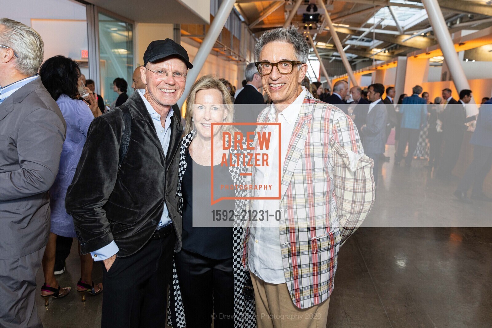 Todd Hosfelt, Gay-Lynn Blanding, Louis Schump, California College of the Arts (CCA) 2023 Gala, California College of the Arts @ 1111 8th St, SF, CA 94107 US. California College of the Arts @ 1111 8th St, SF, CA 94107 US, May 23rd, 2023, Photo #1592-21231-0 Todd Hosfelt, Gay-Lynn Blanding, Louis Schump, Photo #1592-21231-0