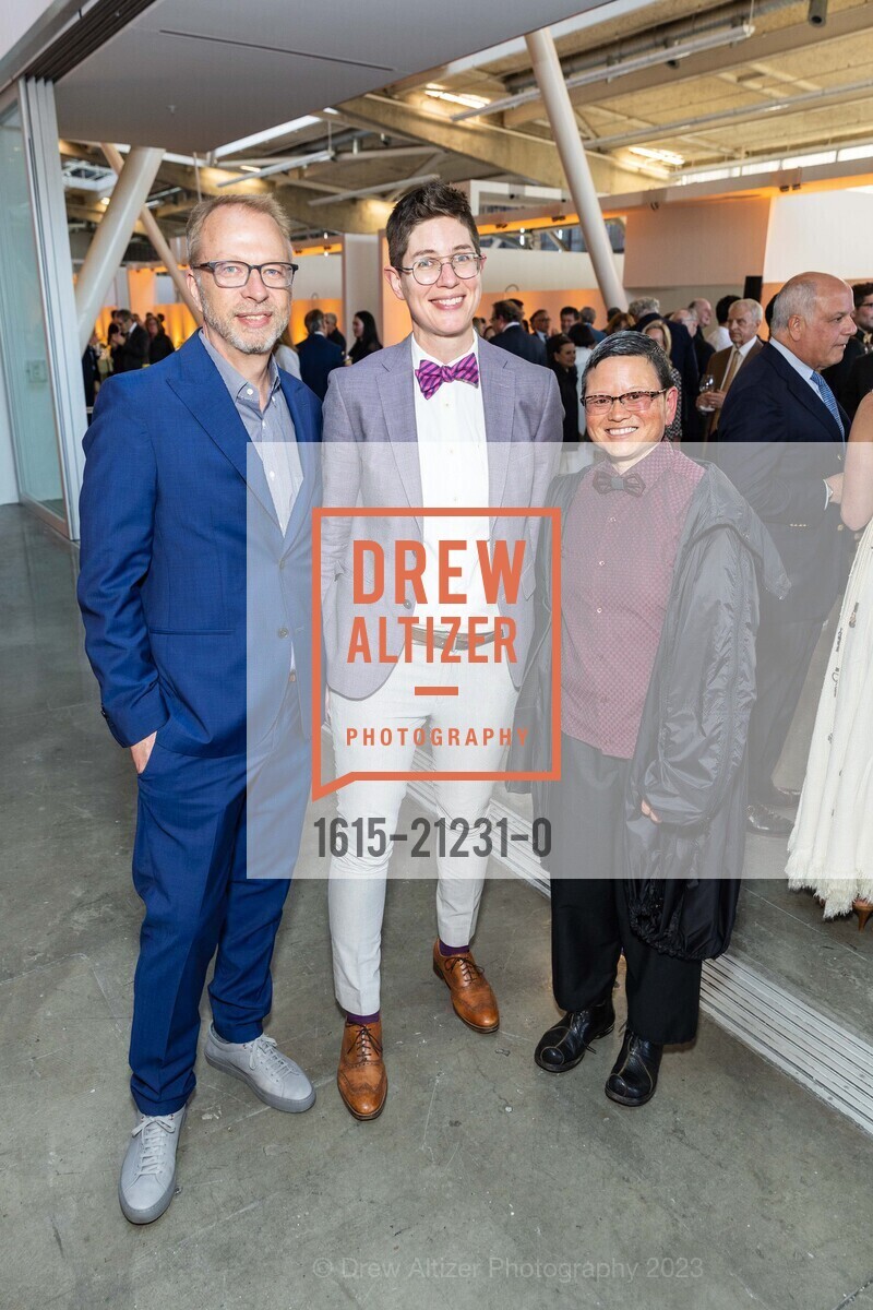 Keith Krumwiede, Rachel Berger, TT Takemoto, California College of the Arts (CCA) 2023 Gala, California College of the Arts @ 1111 8th St, SF, CA 94107 US. California College of the Arts @ 1111 8th St, SF, CA 94107 US, May 23rd, 2023, Photo #1615-21231-0 Keith Krumwiede, Rachel Berger, TT Takemoto, Photo #1615-21231-0