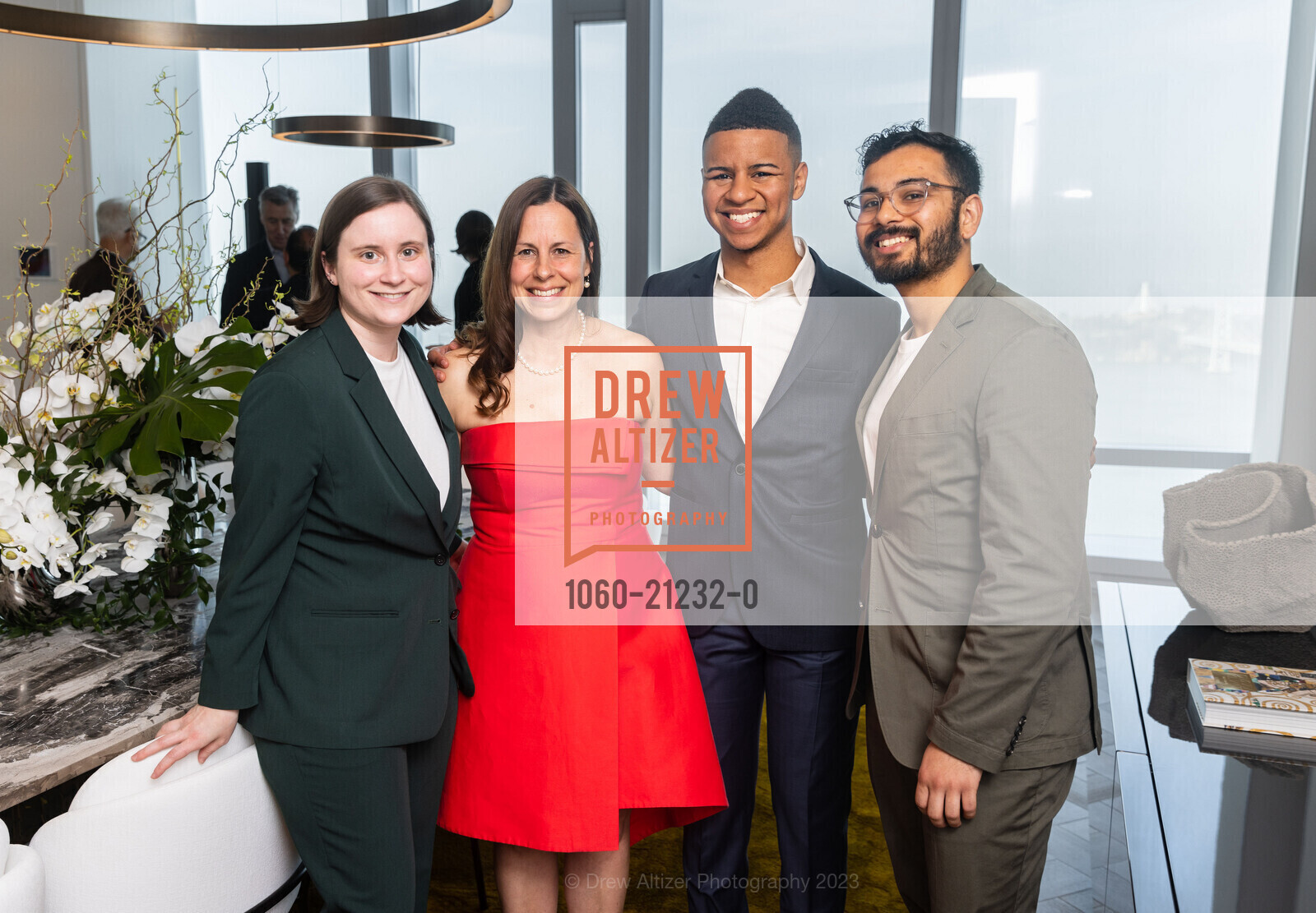 Sara Scannell, Irena Politano, Armani Williams, Manish Khanal, 181 Fremont Salutes Racing on the Spectrum, San Francisco Ballet @ 181 Fremont St, SF, CA 94105 US. San Francisco Ballet @ 181 Fremont St, SF, CA 94105 US, May 23rd, 2023, Photo #1060-21232-0 Sara Scannell, Irena Politano, Armani Williams, Manish Khanal, Photo #1060-21232-0
