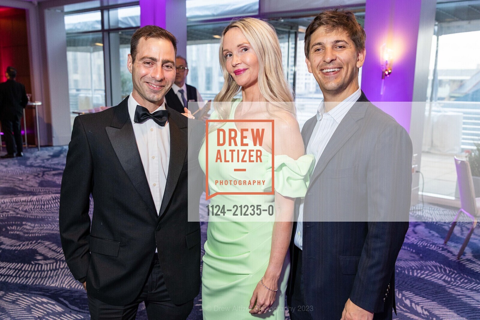 Chris Weiss, Laurelly Dale, Joe Volk, San Francisco Ballet School's Spring Festival Fundraising Dinner, Yerba Buena Center for the Arts @ 701 Mission St, SF, CA 94103 US. Yerba Buena Center for the Arts @ 701 Mission St, SF, CA 94103 US, May 25th, 2023, Photo #1124-21235-0 Chris Weiss, Laurelly Dale, Joe Volk, Photo #1124-21235-0