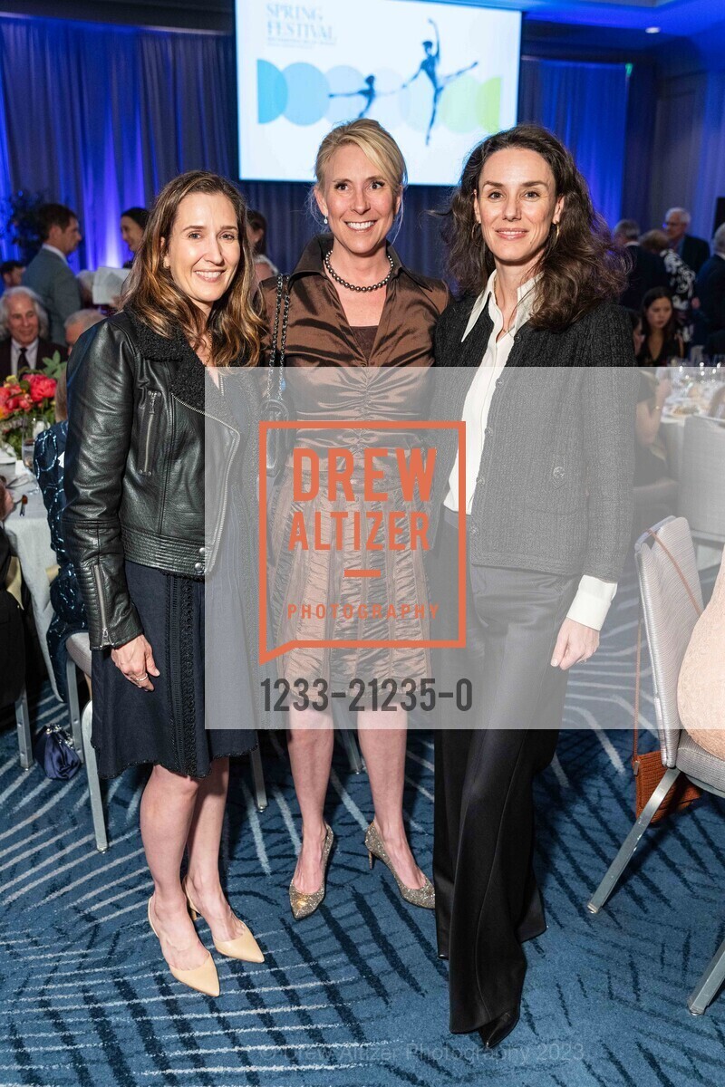 Daylene Kramer, Devini Myla, Zita Saurel, San Francisco Ballet School's Spring Festival Fundraising Dinner, Yerba Buena Center for the Arts @ 701 Mission St, SF, CA 94103 US. Yerba Buena Center for the Arts @ 701 Mission St, SF, CA 94103 US, May 25th, 2023, Photo #1233-21235-0 Daylene Kramer, Devini Myla, Zita Saurel, Photo #1233-21235-0