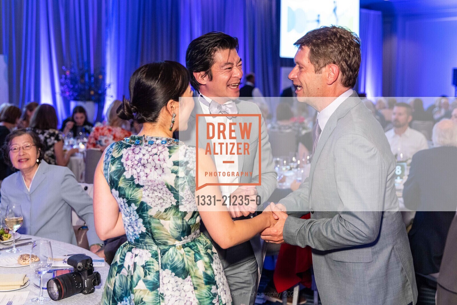 Coral Chung, Andrew Chung, Patrick Armand, San Francisco Ballet School's Spring Festival Fundraising Dinner, Yerba Buena Center for the Arts @ 701 Mission St, SF, CA 94103 US. Yerba Buena Center for the Arts @ 701 Mission St, SF, CA 94103 US, May 25th, 2023, Photo #1331-21235-0 Coral Chung, Andrew Chung, Patrick Armand, Photo #1331-21235-0