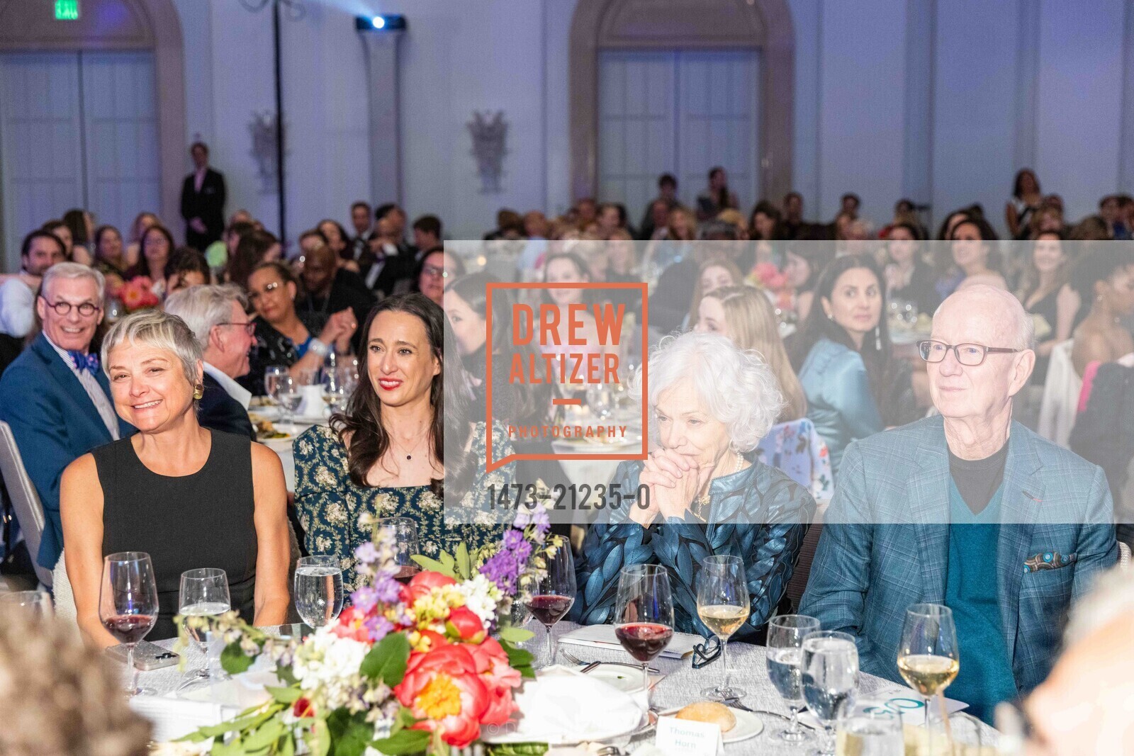 Rosetta Jacobus, Jennie Scholick, Randee Seiger, Tom Horn, San Francisco Ballet School's Spring Festival Fundraising Dinner, Yerba Buena Center for the Arts @ 701 Mission St, SF, CA 94103 US. Yerba Buena Center for the Arts @ 701 Mission St, SF, CA 94103 US, May 25th, 2023, Photo #1473-21235-0 Rosetta Jacobus, Jennie Scholick, Randee Seiger, Tom Horn, Photo #1473-21235-0