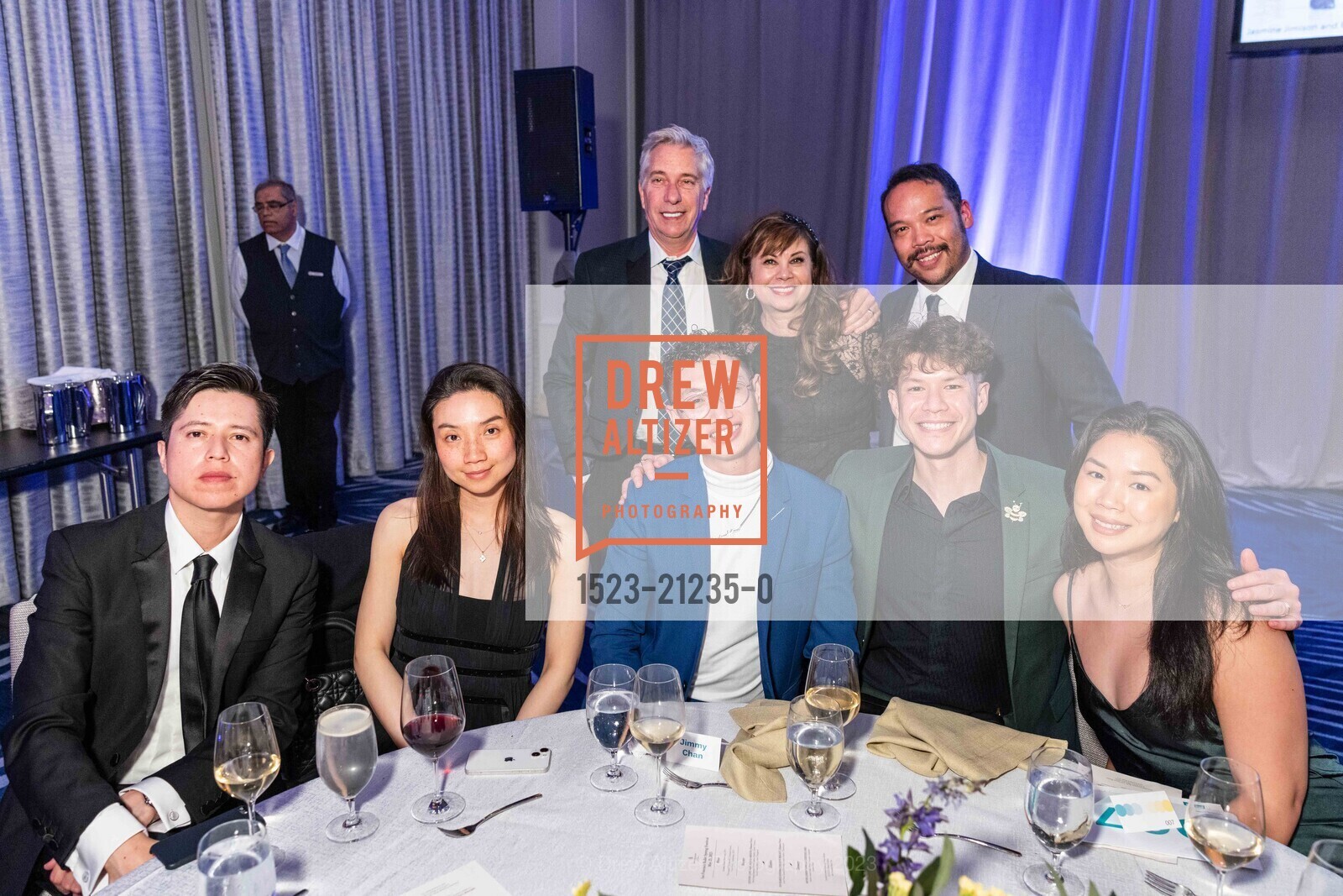 Arturo Vega, Kate Liu, Jimmy Chan, Peter Intra, Karen Gabay, Ryan Ronquillo, David Eli, Ganchana Tontiwattananan, San Francisco Ballet School's Spring Festival Fundraising Dinner, Yerba Buena Center for the Arts @ 701 Mission St, SF, CA 94103 US. Yerba Buena Center for the Arts @ 701 Mission St, SF, CA 94103 US, May 25th, 2023, Photo #1523-21235-0 Arturo Vega, Kate Liu, Jimmy Chan, Peter Intra, Karen Gabay, Ryan Ronquillo, David Eli, Ganchana Tontiwattananan, Photo #1523-21235-0