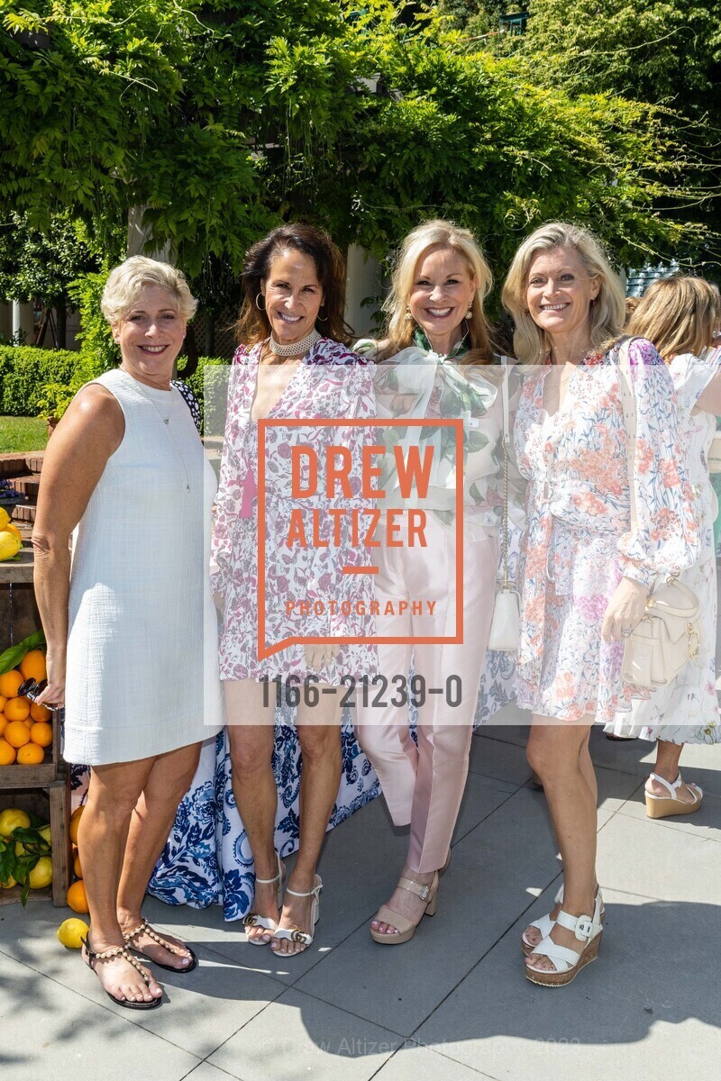 Robin Mono, Laurie Zicovich, Pam Blackwell, Shari Flick, A Day in the Garden with Friends Featuring a Conversation with Maria Shriver, Montalvo Arts Center @ 15400 Montalvo Rd, Saratoga, CA 95071 US. Montalvo Arts Center @ 15400 Montalvo Rd, Saratoga, CA 95071 US, June 1st, 2023, Photo #1166-21239-0 Robin Mono, Laurie Zicovich, Pam Blackwell, Shari Flick, Photo #1166-21239-0
