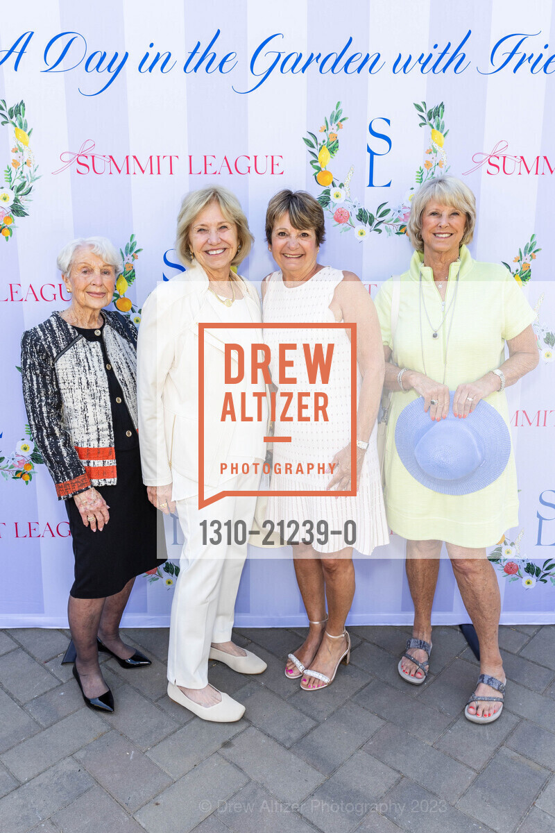 June Tersini, Gretchen Mair, Lynne Tersini, Lynn Tollner, A Day in the Garden with Friends Featuring a Conversation with Maria Shriver, Montalvo Arts Center @ 15400 Montalvo Rd, Saratoga, CA 95071 US. Montalvo Arts Center @ 15400 Montalvo Rd, Saratoga, CA 95071 US, June 1st, 2023, Photo #1310-21239-0 June Tersini, Gretchen Mair, Lynne Tersini, Lynn Tollner, Photo #1310-21239-0