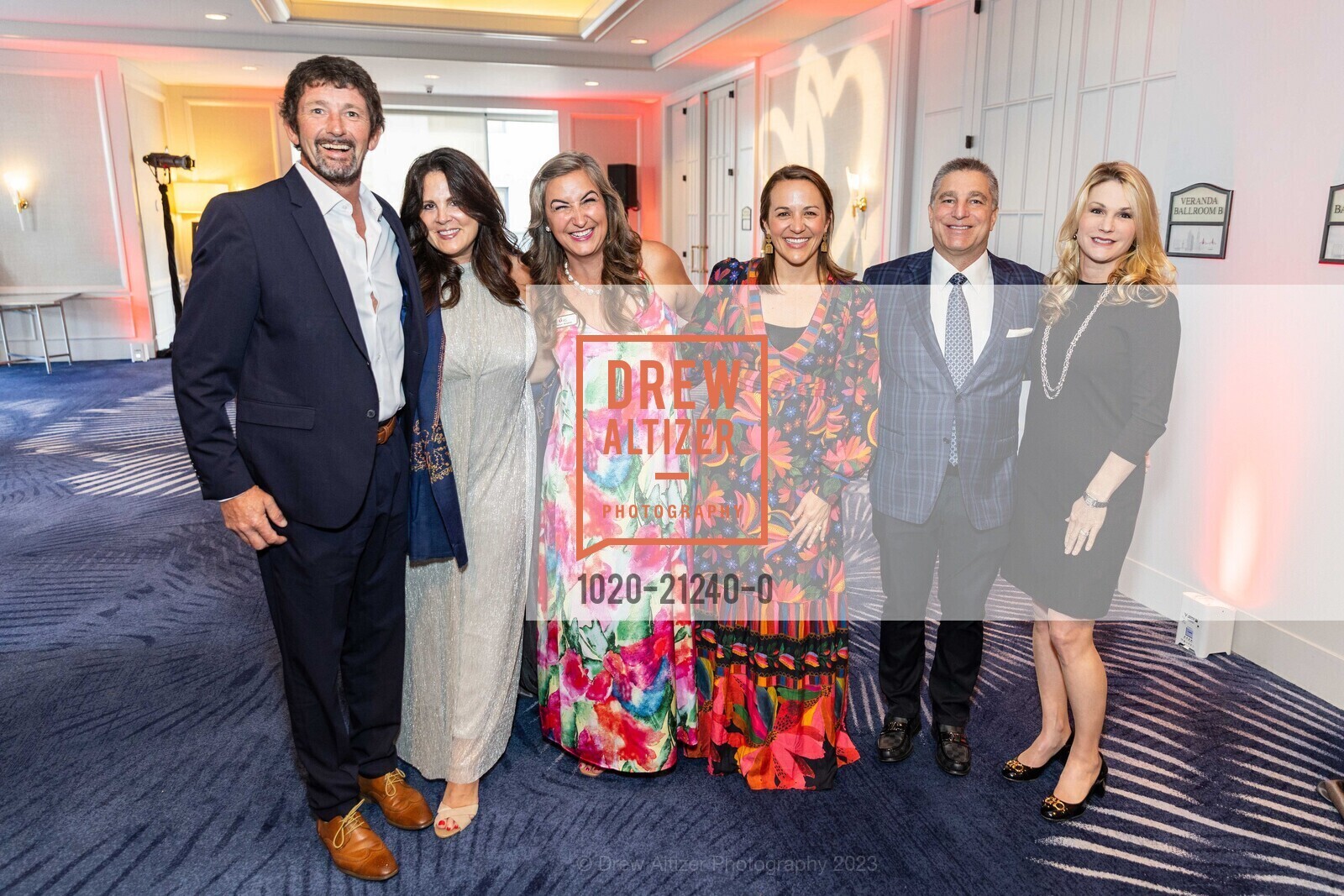Stephen Monahan, Charlotte Capan, Jeanne Kearns, Blair Ness, Marc Scher, Sarah Scher, American Heart Association's Heart Ball, Four Seasons Hotel 757 Market Street San FranciscoCaliforniaUnited States. Four Seasons Hotel 757 Market Street San FranciscoCaliforniaUnited States, June 2nd, 2023, Photo #1020-21240-0 Stephen Monahan, Charlotte Capan, Jeanne Kearns, Blair Ness, Marc Scher, Sarah Scher, Photo #1020-21240-0