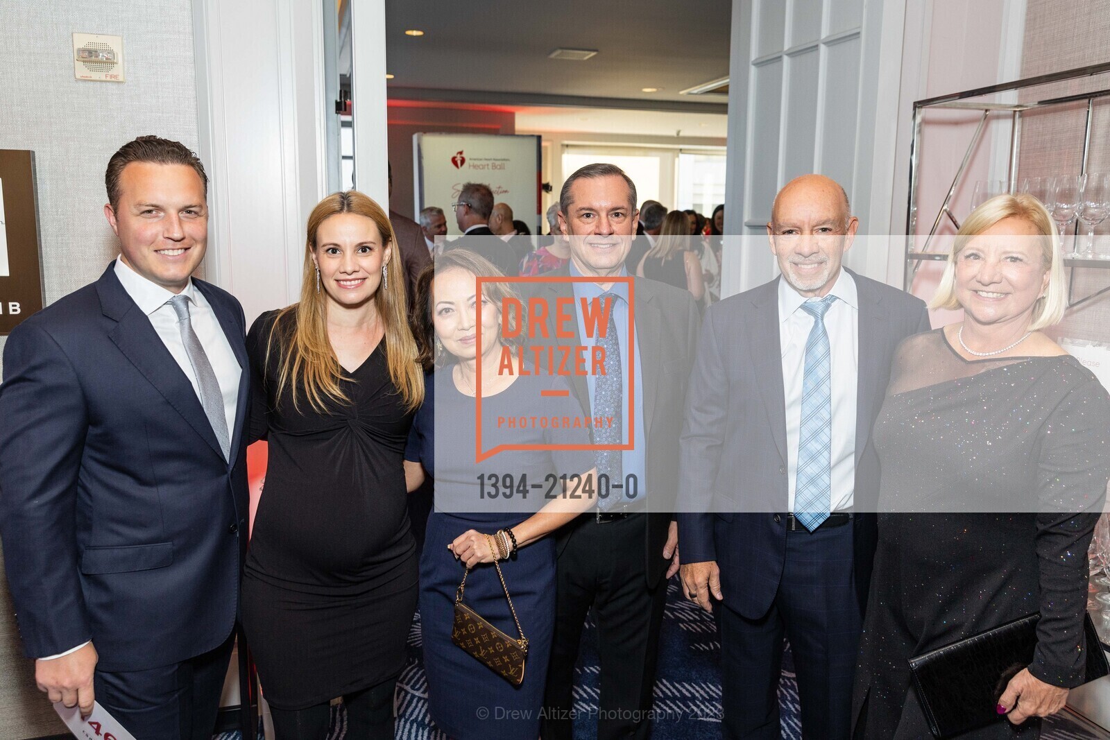 Christian Buckner, Stephanie Buckner, Jo Papatheodorou, Jim Cantelli, James Scapa, Sally Scapa, American Heart Association's Heart Ball, Four Seasons Hotel 757 Market Street San FranciscoCaliforniaUnited States. Four Seasons Hotel 757 Market Street San FranciscoCaliforniaUnited States, June 2nd, 2023, Photo #1394-21240-0 Christian Buckner, Stephanie Buckner, Jo Papatheodorou, Jim Cantelli, James Scapa, Sally Scapa, Photo #1394-21240-0