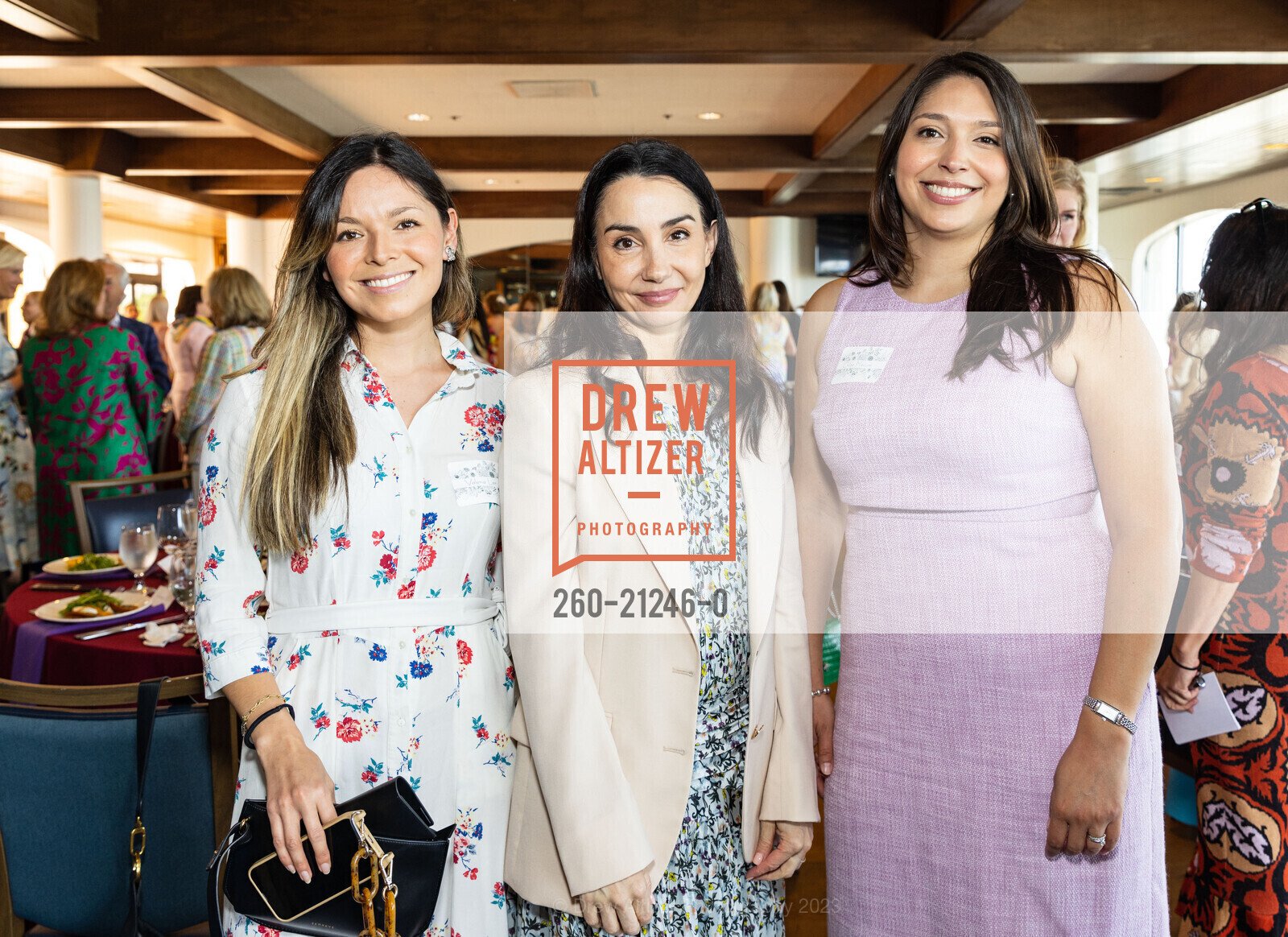 Valeria, Tamara Rojo, Chloe Mecum, San Francisco Ballet Auxiliary's Annual Luncheon 2023, St. Francis Yacht Club @ 99 Yacht Rd, SF, CA 94123 US. St. Francis Yacht Club @ 99 Yacht Rd, SF, CA 94123 US, June 8th, 2023, Photo #260-21246-0 Valeria, Tamara Rojo, Chloe Mecum, Photo #260-21246-0