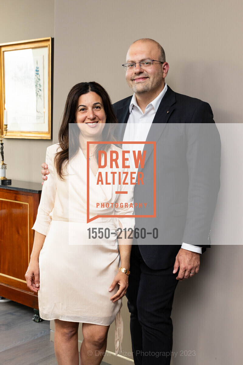 Renna Matly, Michael Matly, Order of Malta Clinic's Honorary Committee Party 2023, 1601 Larkin St, SF, CA 94109 US. 1601 Larkin St, SF, CA 94109 US, June 15th, 2023, Photo #1550-21260-0 Renna Matly, Michael Matly, Photo #1550-21260-0