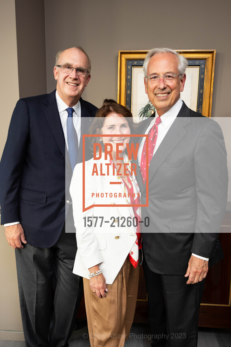 John McInerney, Sara Cumbelich, Bill Cumbelich, Order of Malta Clinic's Honorary Committee Party 2023, 1601 Larkin St, SF, CA 94109 US. 1601 Larkin St, SF, CA 94109 US, June 15th, 2023, Photo #1577-21260-0 John McInerney, Sara Cumbelich, Bill Cumbelich, Photo #1577-21260-0