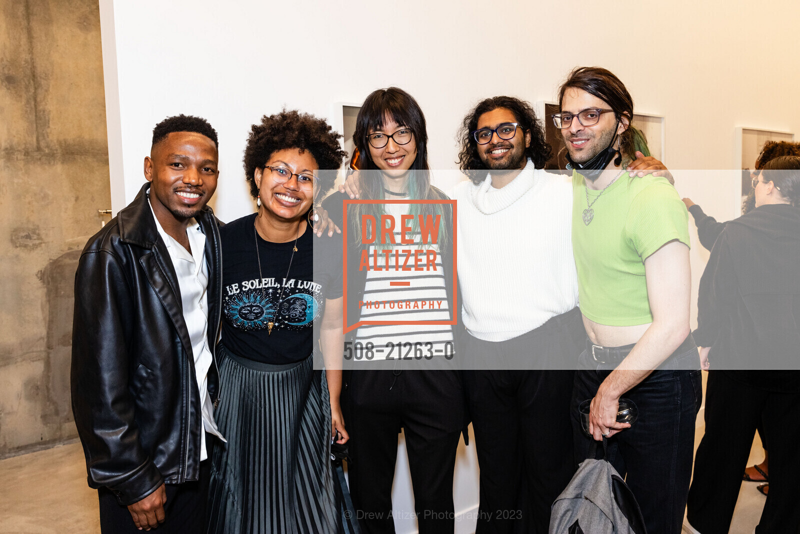 Sipho Nuse, Alex Yang, Joshua Sagar, Aquamarine Schutto, SANIBONANI Zanele Muholi & Students of the Muholi Art Institute Hosted by Jonathan Carver Moore Gallery, Jonathan Carver Moore @ 966 Market St, SF, CA 94102 US. Jonathan Carver Moore @ 966 Market St, SF, CA 94102 US, June 16th, 2023, Photo #508-21263-0 Sipho Nuse, Alex Yang, Joshua Sagar, Aquamarine Schutto, Photo #508-21263-0