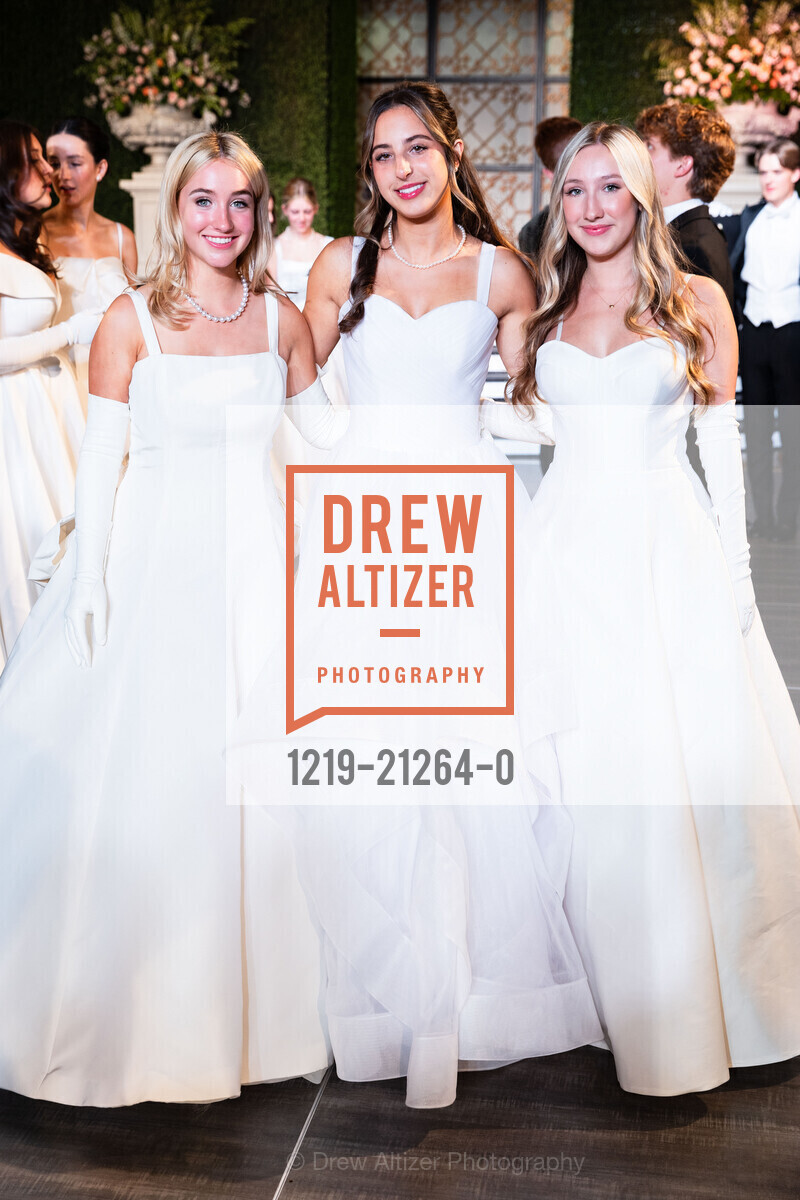 Spencer Grace Dobos, Jasmine Christine Bartlett, Katherine Emily Bauer, California Pacific Medical Center's 2023 Debutante Ball, The Westin St. Francis San Francisco on Union Square, 335 Powell St, SF. The Westin St. Francis San Francisco on Union Square, 335 Powell St, SF, Photo #1219-21264-0 Spencer Grace Dobos, Jasmine Christine Bartlett, Katherine Emily Bauer, Photo #1219-21264-0