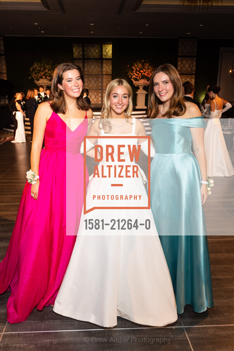 Olivia Jones, Spencer Grace Dobos, Mary Griffin, California Pacific Medical Center's 2023 Debutante Ball, The Westin St. Francis San Francisco on Union Square, 335 Powell St, SF. The Westin St. Francis San Francisco on Union Square, 335 Powell St, SF, Photo #1581-21264-0 Olivia Jones, Spencer Grace Dobos, Mary Griffin, Photo #1581-21264-0