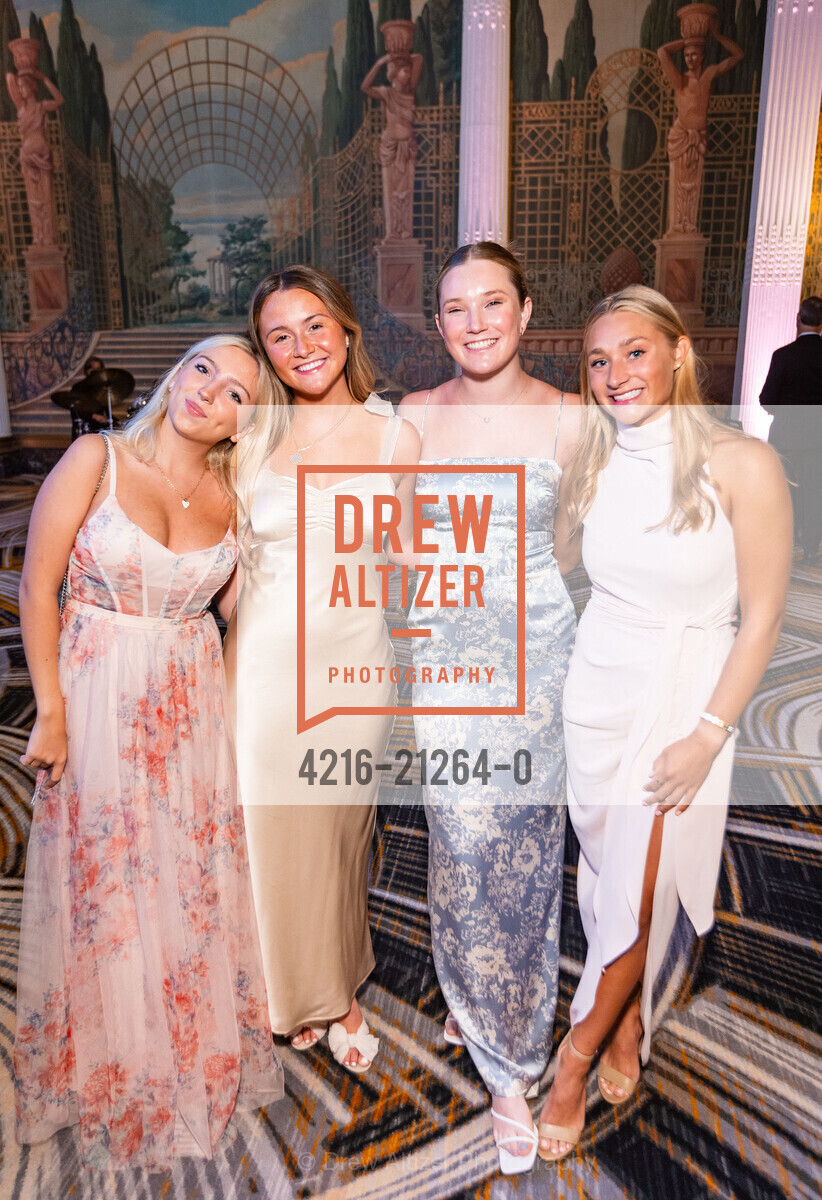Liv McMillan, Kate Taylor, Ana Osano, Muriel Mercer, California Pacific Medical Center's 2023 Debutante Ball, The Westin St. Francis San Francisco on Union Square, 335 Powell St, SF. The Westin St. Francis San Francisco on Union Square, 335 Powell St, SF, Photo #4216-21264-0 Liv McMillan, Kate Taylor, Ana Osano, Muriel Mercer, Photo #4216-21264-0