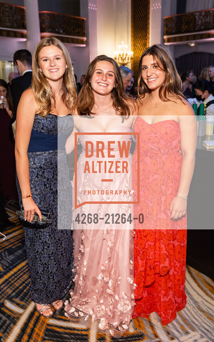 Skyler Polhemus, Anna Kelsey, Eva Lacey, California Pacific Medical Center's 2023 Debutante Ball, The Westin St. Francis San Francisco on Union Square, 335 Powell St, SF. The Westin St. Francis San Francisco on Union Square, 335 Powell St, SF, Photo #4268-21264-0 Skyler Polhemus, Anna Kelsey, Eva Lacey, Photo #4268-21264-0