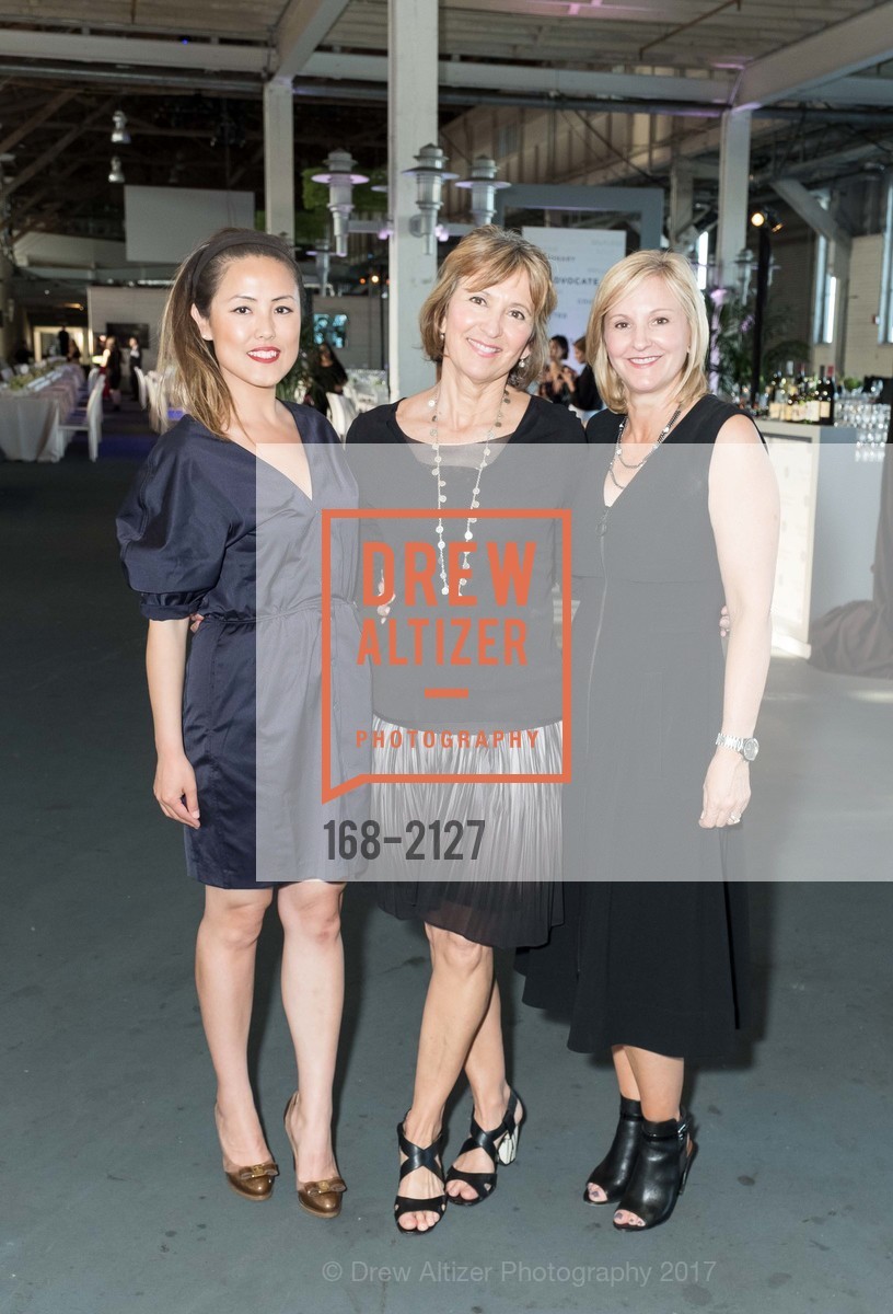 Cindy Shi, Karen Behnke, Monica Rutherford, EWG's 8th Annual Earth Dinner, Pier 35. 1454 The Embarcadero, May 2nd, 2017, Photo #168-2127 Cindy Shi, Karen Behnke, Monica Rutherford, Photo #168-2127