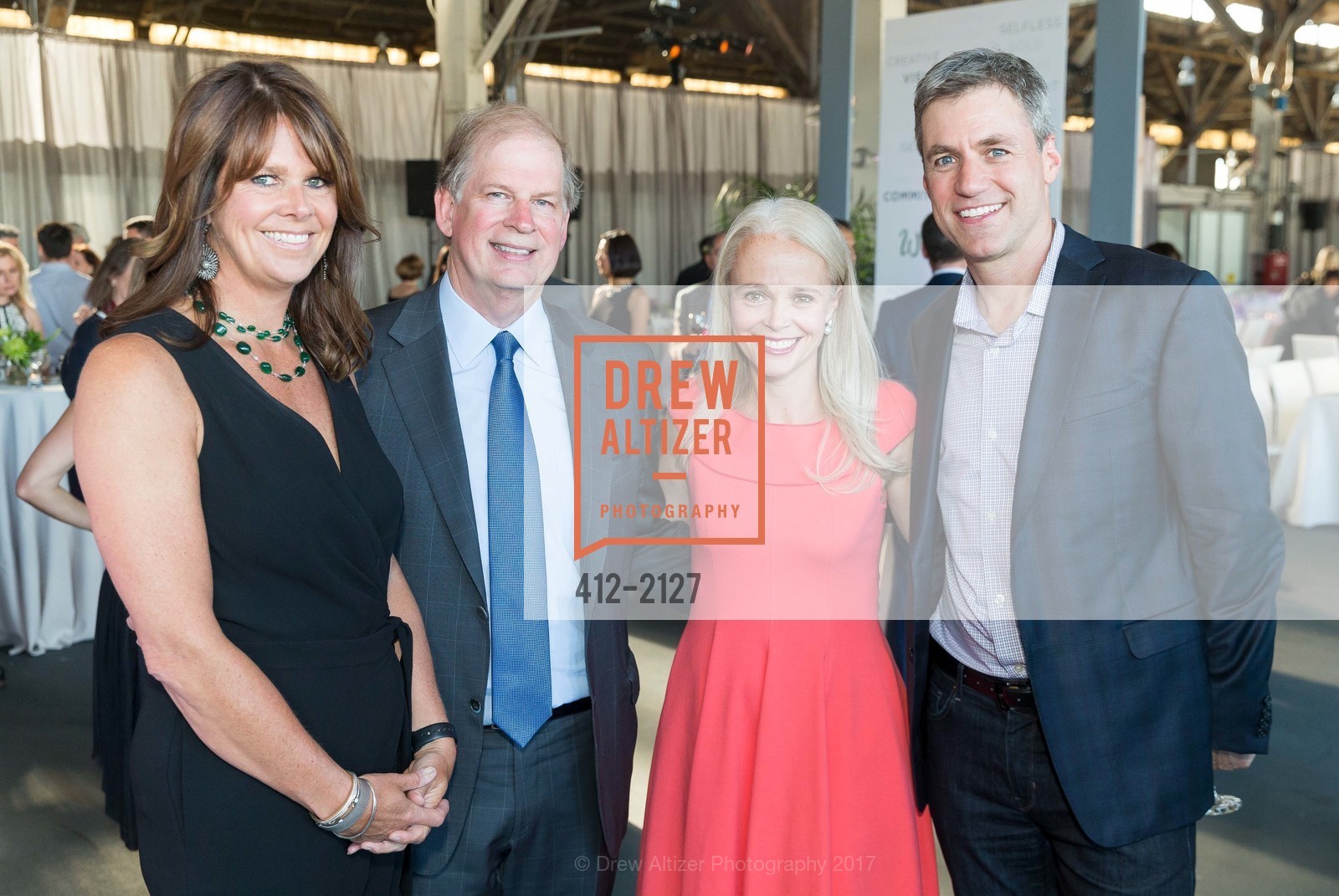 Christine Gardner, Robert Fetherstonhaugh, Serena Torrey Roosevelt, Randy Paynter, EWG's 8th Annual Earth Dinner, Pier 35. 1454 The Embarcadero, May 2nd, 2017, Photo #412-2127 Christine Gardner, Robert Fetherstonhaugh, Serena Torrey Roosevelt, Randy Paynter, Photo #412-2127