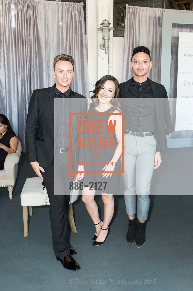 Joshua Bean, Jenny Lee, Cary Roney, EWG's 8th Annual Earth Dinner, Pier 35. 1454 The Embarcadero, May 2nd, 2017, Photo #886-2127 Joshua Bean, Jenny Lee, Cary Roney, Photo #886-2127