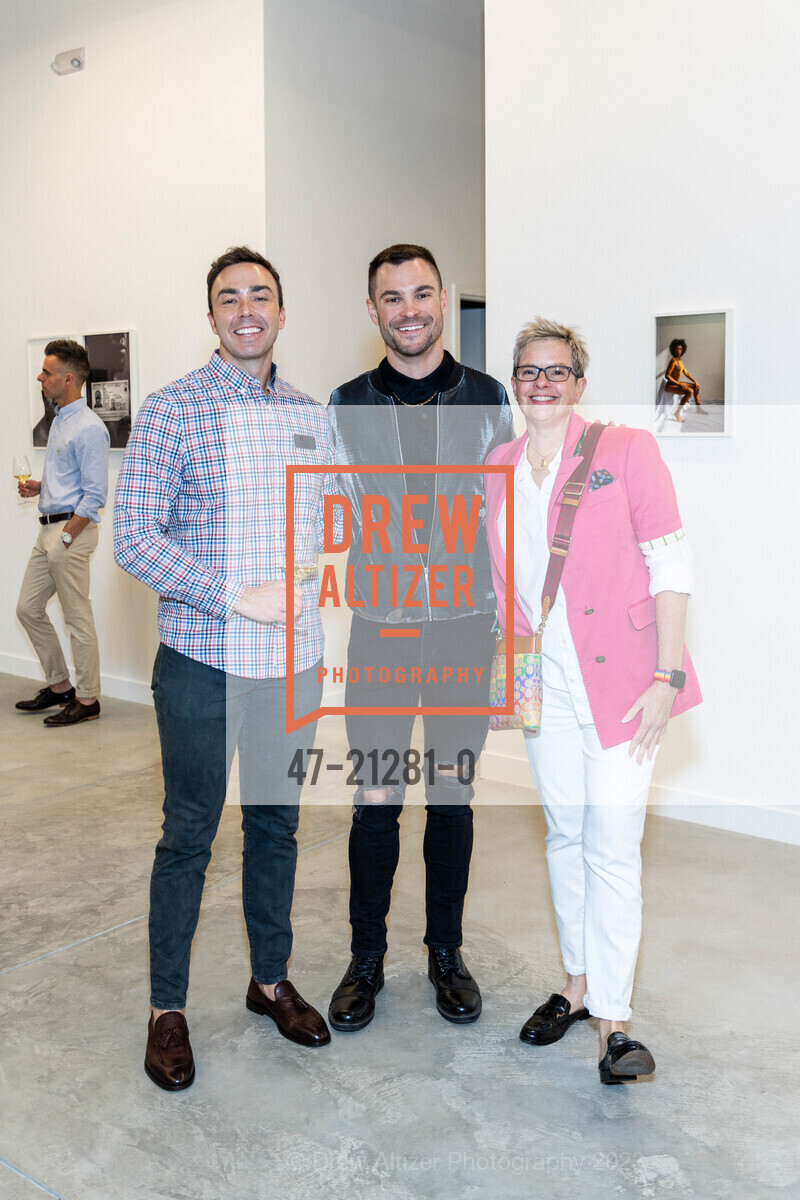 John Propst, Joe Sangirardi, Diane Richards, Human Rights Campaign Pride + Art Soiree at Jonathan Carver Moore, Jonathan Carver Moore @ 966 Market St, SF, CA 94102 US. Jonathan Carver Moore @ 966 Market St, SF, CA 94102 US, June 22nd, 2023, Photo #47-21281-0 John Propst, Joe Sangirardi, Diane Richards, Photo #47-21281-0