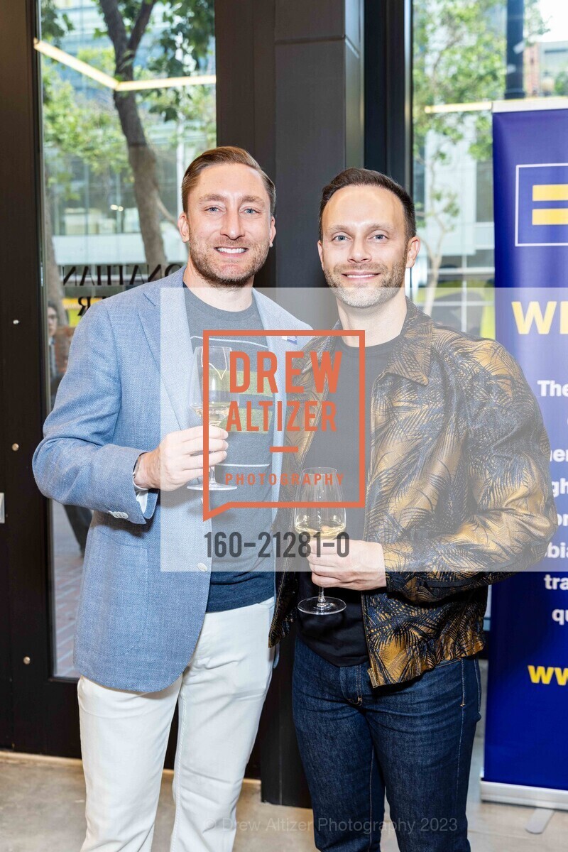 Brian McGuire, Dan Schoonover, Human Rights Campaign Pride + Art Soiree at Jonathan Carver Moore, Jonathan Carver Moore @ 966 Market St, SF, CA 94102 US. Jonathan Carver Moore @ 966 Market St, SF, CA 94102 US, June 22nd, 2023, Photo #160-21281-0 Brian McGuire, Dan Schoonover, Photo #160-21281-0