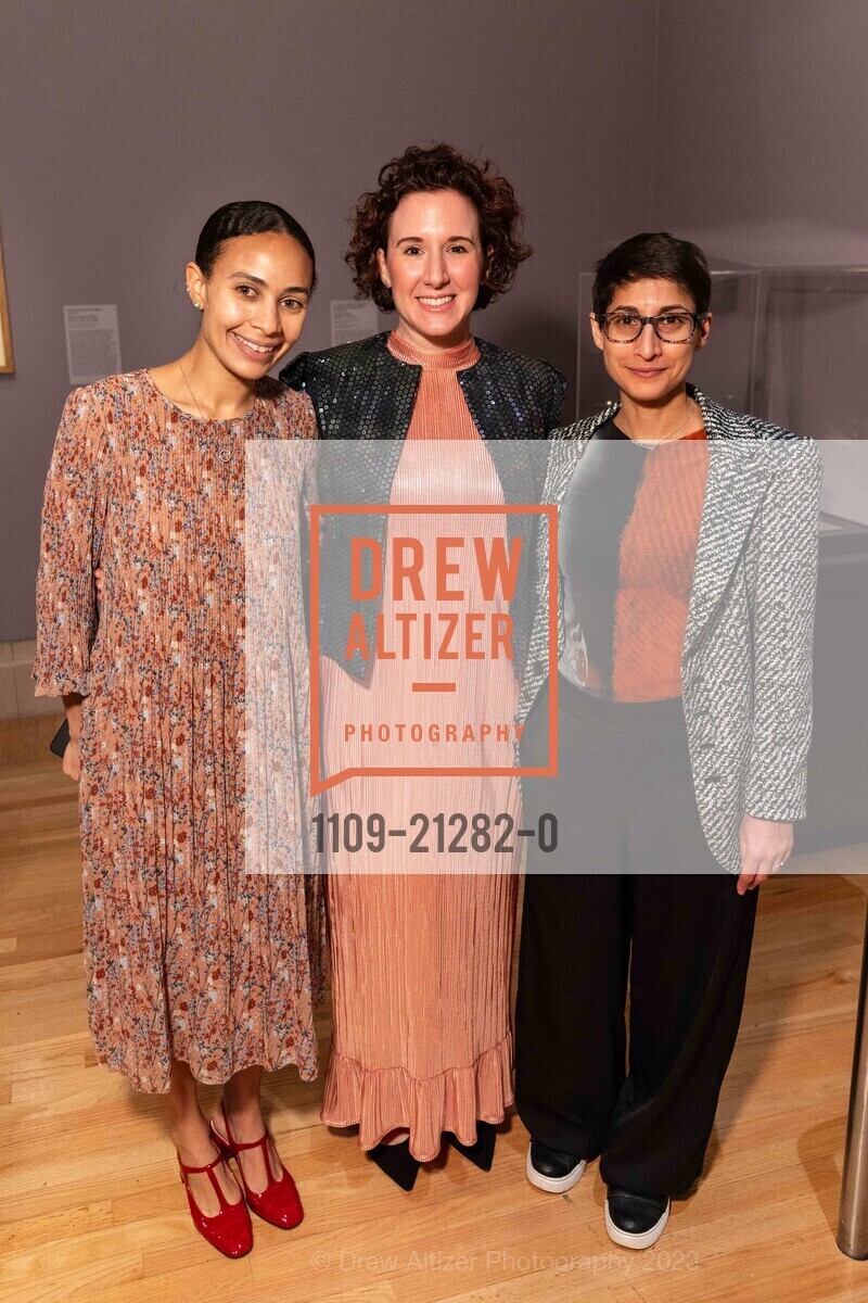 Sarah McKay, Laura Camerlengo, Laura Mina, The Tudors Donor Opening Night 2023, Legion of Honor @ 100 34th Ave, SF, CA 94121 US. Legion of Honor @ 100 34th Ave, SF, CA 94121 US, June 22nd, 2023, Photo #1109-21282-0 Sarah McKay, Laura Camerlengo, Laura Mina, Photo #1109-21282-0