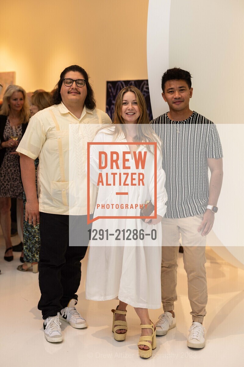 Aubrey Bailey, Amato Garcia, Mack Pichago, Serge Sorokko Gallery and Martin Ray Winery host Private Gallery Opening, 1500 First Street, Napa CA 94559 @ CA US. 1500 First Street, Napa CA 94559 @ CA US, June 23rd, 2023, Photo #1291-21286-0 Aubrey Bailey, Amato Garcia, Mack Pichago, Photo #1291-21286-0