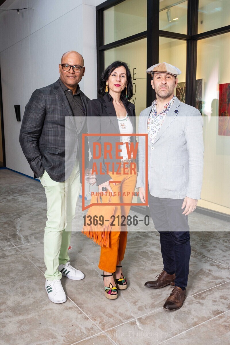Derek Barnes, Eva Zanetti, Mauro Aprile Zanetti, Serge Sorokko Gallery and Martin Ray Winery host Private Gallery Opening, 1500 First Street, Napa CA 94559 @ CA US. 1500 First Street, Napa CA 94559 @ CA US, June 23rd, 2023, Photo #1369-21286-0 Derek Barnes, Eva Zanetti, Mauro Aprile Zanetti, Photo #1369-21286-0