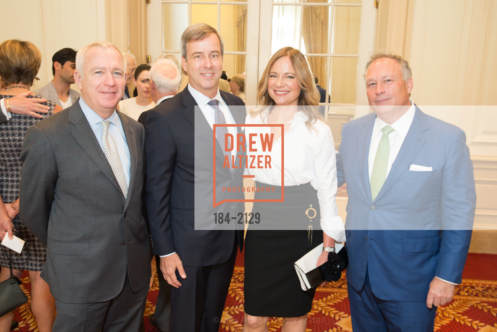 Glenn McCoy, Bob Shaw, Deidre Shaw, MIles Woodlief, San Francisco Arts Medallion 2017, The Palace Hotel, May 2nd, 2017, Photo #184-2129 Glenn McCoy, Bob Shaw, Deidre Shaw, MIles Woodlief, Photo #184-2129