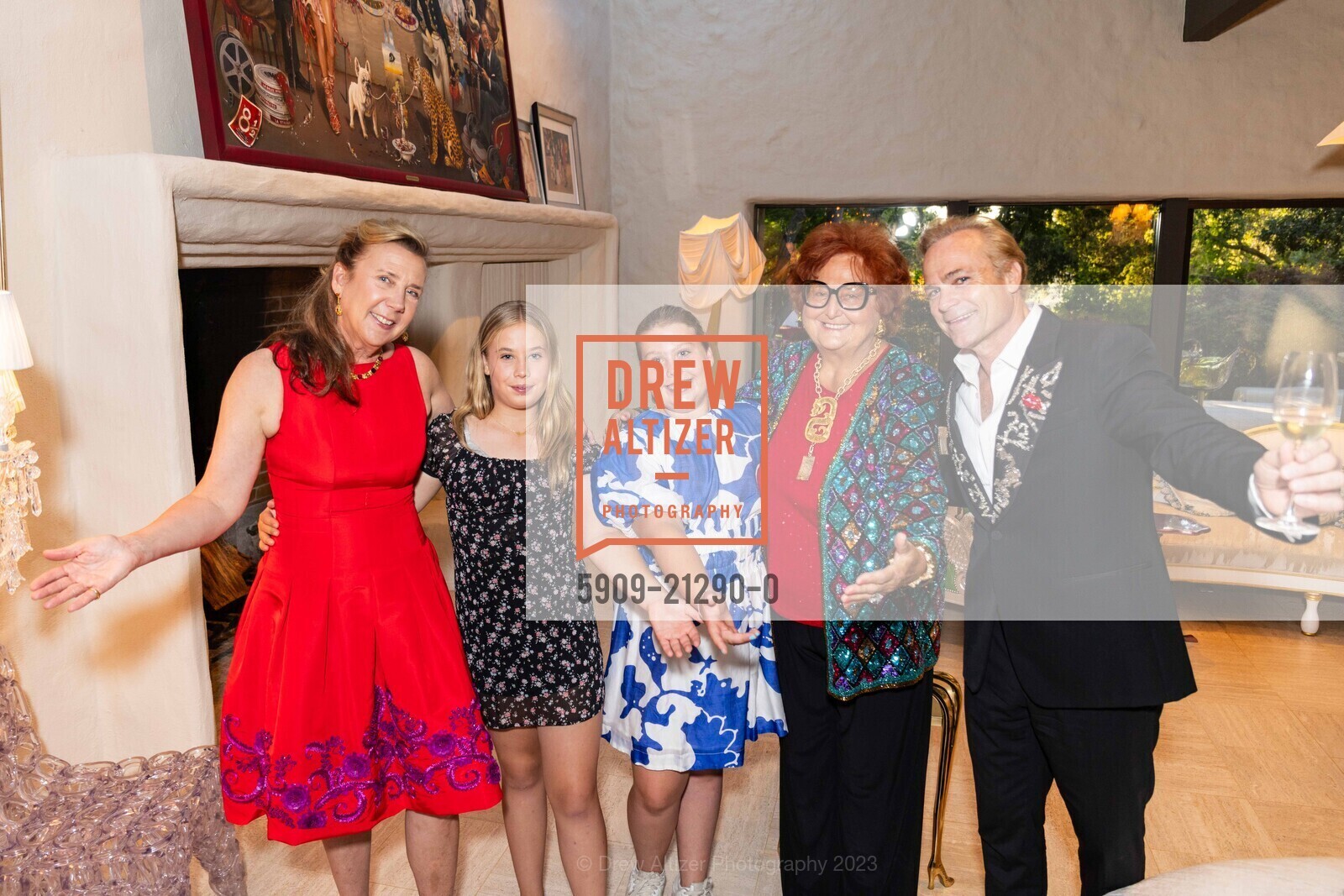 Gina Gallo, Grace Boisset, Josephine Ronoree, Tatiana Copeland, Jean-Charles Boisset, Founder's Dinner for Festival Napa Valley 2023, Private Residence. Private Residence, July 13th, 2023, Photo #5909-21290-0 Gina Gallo, Grace Boisset, Josephine Ronoree, Tatiana Copeland, Jean-Charles Boisset, Photo #5909-21290-0