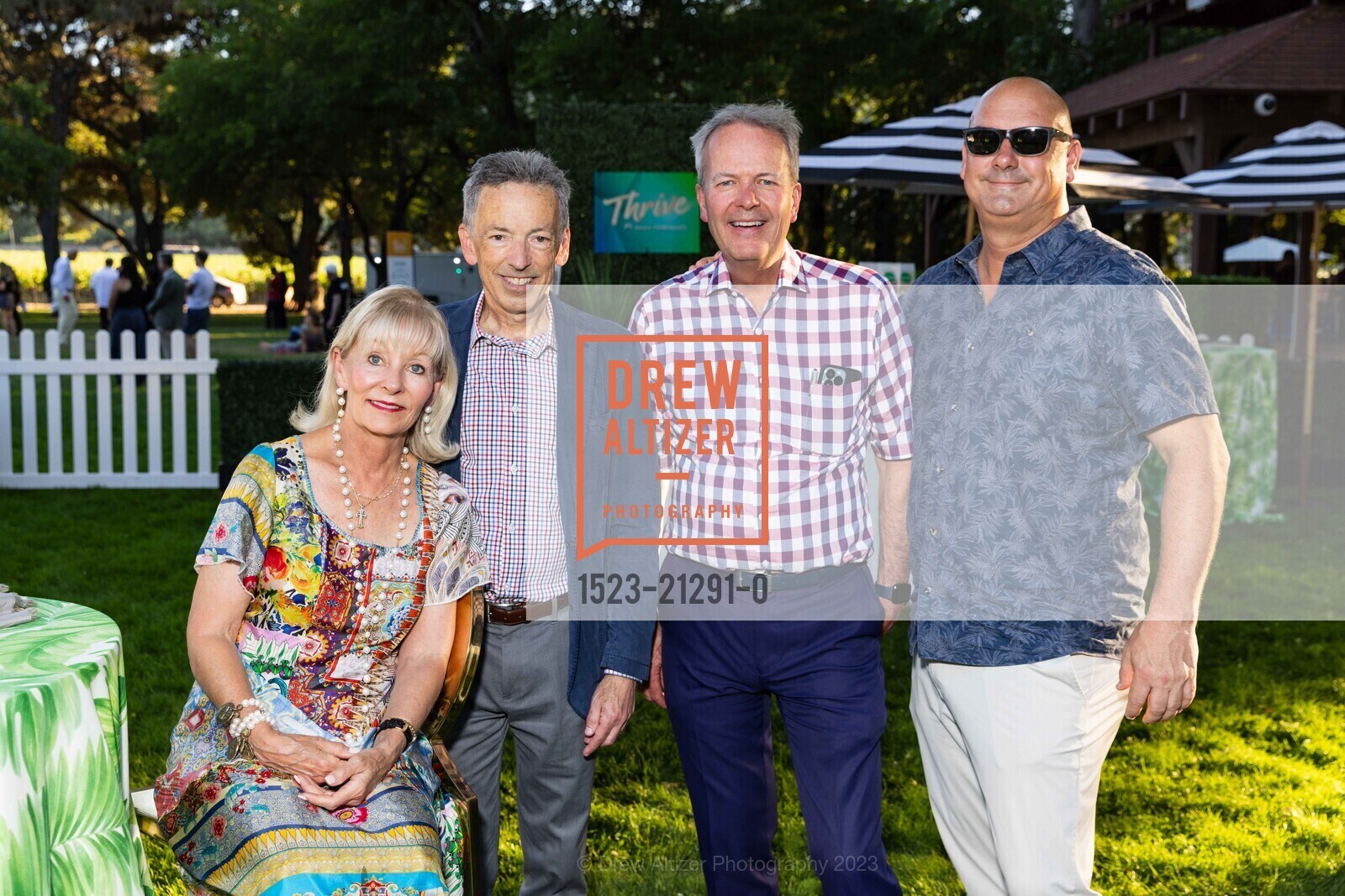 Steph Busch, Rick Walker, Tim Busch, Joe Leinacker, Opening Night with Festival Orchestra Napa & Patron Dinner at Castello di Amorosa for Festival Napa Valley 2023, Charles Krug @ 2800 Main St, St Helena, CA 94574 US & Castello di Amorosa @ 4045 St Helena Hwy, Calistoga, CA 94515 US. Charles Krug @ 2800 Main St, St Helena, CA 94574 US & Castello di Amorosa @ 4045 St Helena Hwy, Calistoga, CA 94515 US, July 14th, 2023, Photo #1523-21291-0 Steph Busch, Rick Walker, Tim Busch, Joe Leinacker, Photo #1523-21291-0