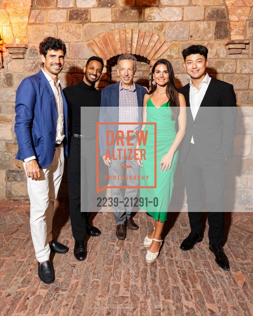 Pablo Sainz Villegas, Kyle Dickson, Rick WalkerSerena Saenz, Serena Saenz, Yang Bao, Opening Night with Festival Orchestra Napa & Patron Dinner at Castello di Amorosa for Festival Napa Valley 2023, Charles Krug @ 2800 Main St, St Helena, CA 94574 US & Castello di Amorosa @ 4045 St Helena Hwy, Calistoga, CA 94515 US. Charles Krug @ 2800 Main St, St Helena, CA 94574 US & Castello di Amorosa @ 4045 St Helena Hwy, Calistoga, CA 94515 US, July 14th, 2023, Photo #2239-21291-0 Pablo Sainz Villegas, Kyle Dickson, Rick WalkerSerena Saenz, Serena Saenz, Yang Bao, Photo #2239-21291-0
