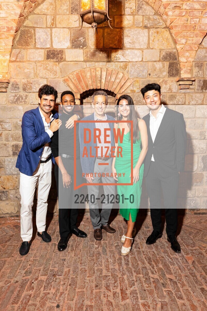 Pablo Sainz Villegas, Kyle Dickson, Rick WalkerSerena Saenz, Serena Saenz, Yang Bao, Opening Night with Festival Orchestra Napa & Patron Dinner at Castello di Amorosa for Festival Napa Valley 2023, Charles Krug @ 2800 Main St, St Helena, CA 94574 US & Castello di Amorosa @ 4045 St Helena Hwy, Calistoga, CA 94515 US. Charles Krug @ 2800 Main St, St Helena, CA 94574 US & Castello di Amorosa @ 4045 St Helena Hwy, Calistoga, CA 94515 US, July 14th, 2023, Photo #2240-21291-0 Pablo Sainz Villegas, Kyle Dickson, Rick WalkerSerena Saenz, Serena Saenz, Yang Bao, Photo #2240-21291-0
