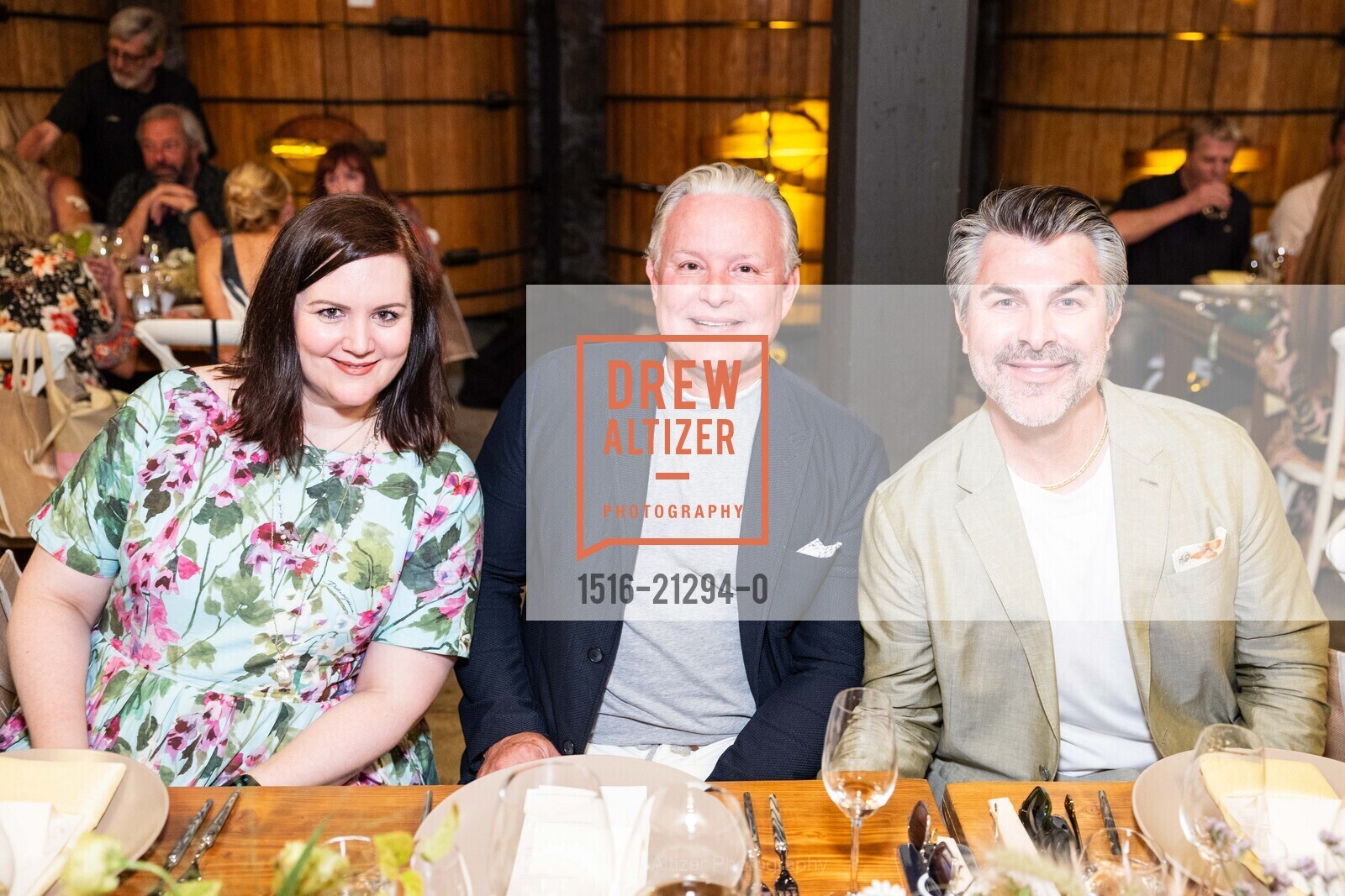 Aubrey Whitcomb, Bill Roach, Chris Vargas, Vintner's Luncheon and Fashion Show with Neiman Marcus for Festival Napa Valley 2023, Frank Family Vineyards @ 1091 Larkmead Ln, Calistoga, CA 94515 US. Frank Family Vineyards @ 1091 Larkmead Ln, Calistoga, CA 94515 US, Photo #1516-21294-0 Aubrey Whitcomb, Bill Roach, Chris Vargas, Photo #1516-21294-0