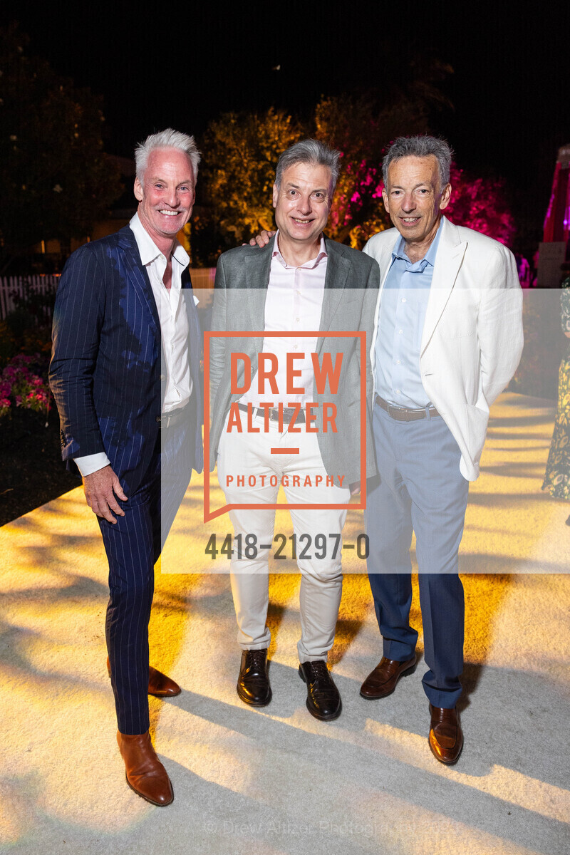 John Curley, Charles Letourneau, Rick Walker, Arts for All Gala featuring Carrie Underwood for Festival Napa Valley 2023, Nickel & Nickel @ 8164 St Helena Hwy, Oakville, CA 94562 US. Nickel & Nickel @ 8164 St Helena Hwy, Oakville, CA 94562 US, July 16th, 2023, Photo #4418-21297-0 John Curley, Charles Letourneau, Rick Walker, Photo #4418-21297-0
