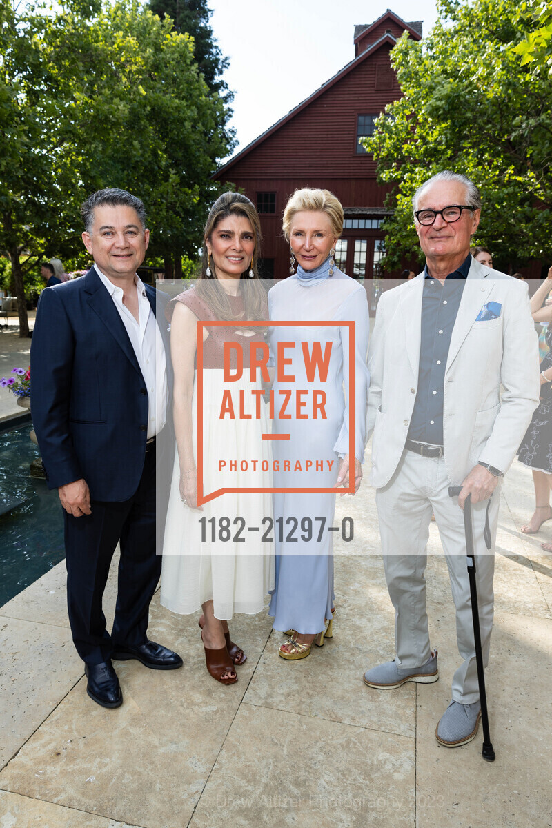 Mark Moshayedi, Semira Moshayedi, Shelley Reid, Ali Razi, Arts for All Gala featuring Carrie Underwood for Festival Napa Valley 2023, Nickel & Nickel @ 8164 St Helena Hwy, Oakville, CA 94562 US. Nickel & Nickel @ 8164 St Helena Hwy, Oakville, CA 94562 US, July 16th, 2023, Photo #1182-21297-0 Mark Moshayedi, Semira Moshayedi, Shelley Reid, Ali Razi, Photo #1182-21297-0