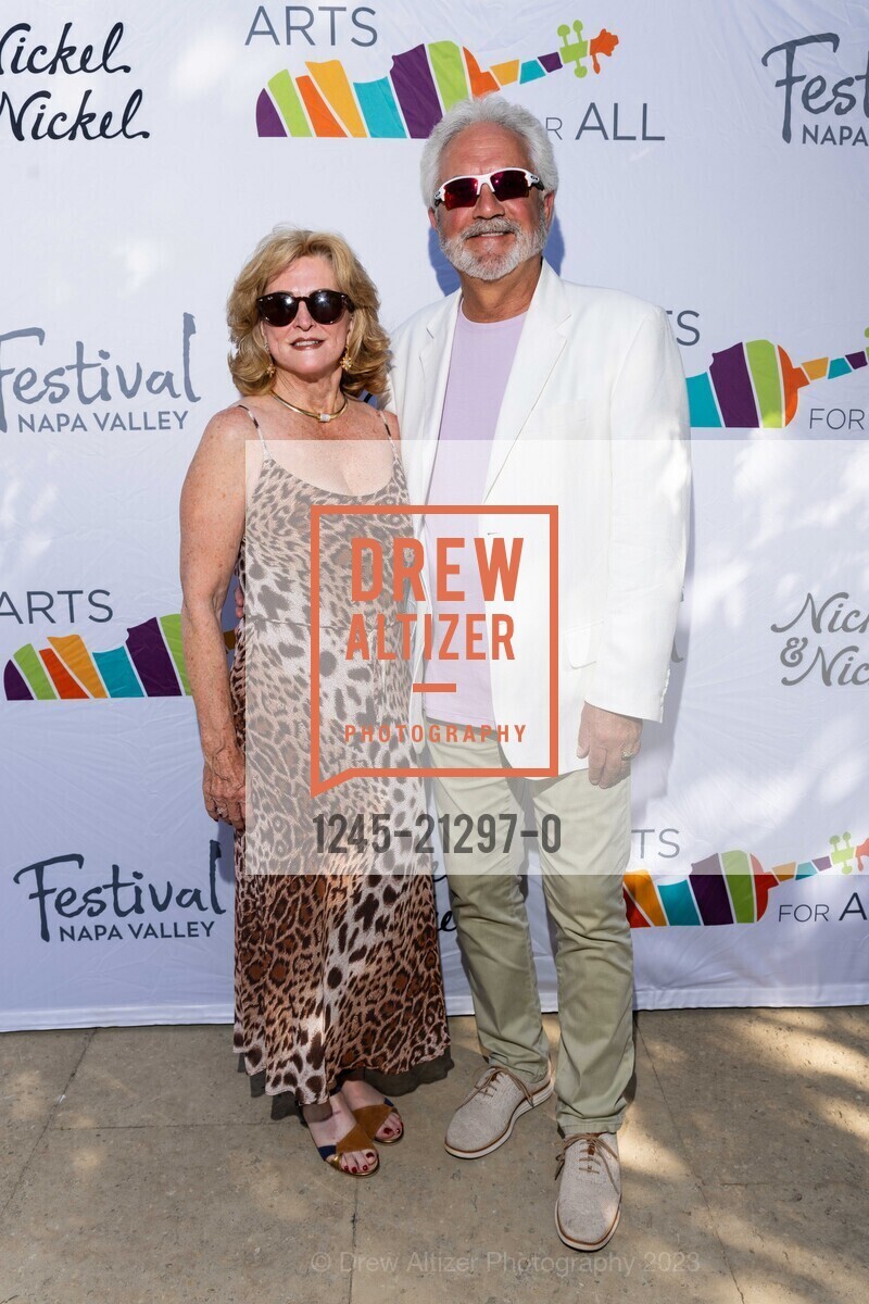 Eileen Schloss, Steve Schloss, Arts for All Gala featuring Carrie Underwood for Festival Napa Valley 2023, Nickel & Nickel @ 8164 St Helena Hwy, Oakville, CA 94562 US. Nickel & Nickel @ 8164 St Helena Hwy, Oakville, CA 94562 US, July 16th, 2023, Photo #1245-21297-0 Eileen Schloss, Steve Schloss, Photo #1245-21297-0