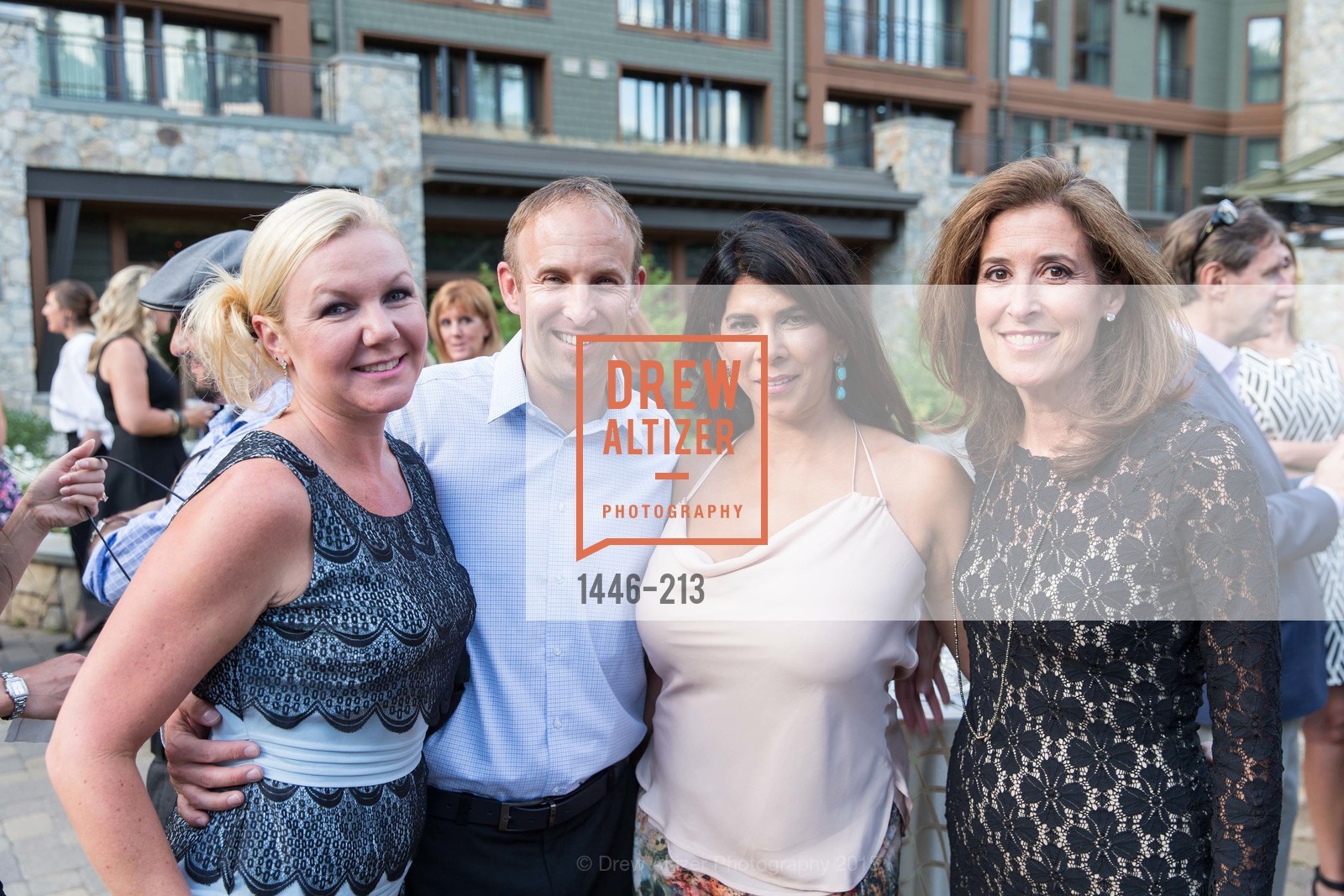 Kristen DeMay, Chris DeMay, Sujata Pherwani, Lauren Hancock, League to Save Lake Tahoe Sponsor Cocktail Party, Ritz-Carlton, Lake Tahoe, July 31st, 2015,Drew Altizer, Drew Altizer Photography, full-service agency, private events, San Francisco photographer, photographer california