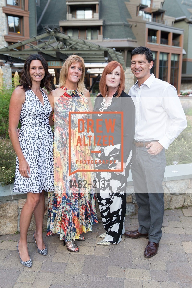 Darcie Collins, Allison Willoughby, Rosalind San Felipe, Todd Arris, Gucci & Vogue Dinner, Ritz-Carlton, Lake Tahoe. Ritz-Carlton, Lake Tahoe, July 31st, 2015, Photo #1482-213 Darcie Collins, Allison Willoughby, Rosalind San Felipe, Todd Arris, Photo #1482-213