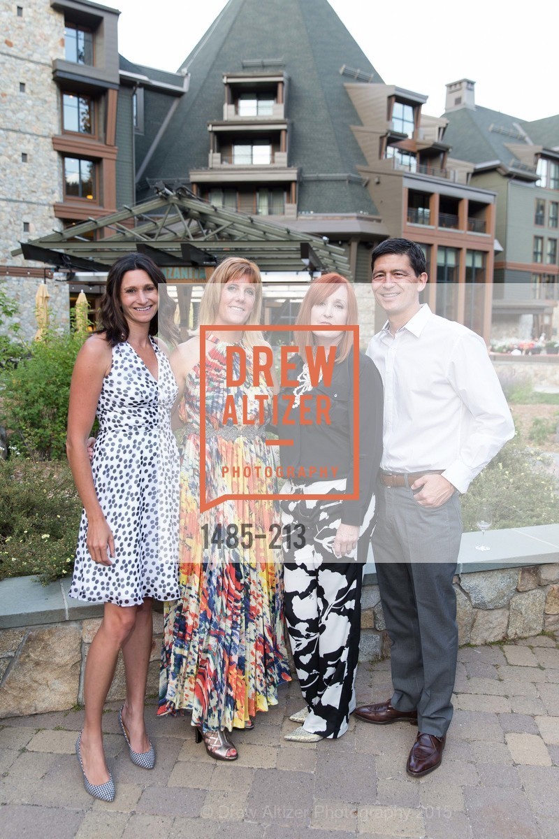 Darcie Collins, Allison Willoughby, Rosalind San Felipe, Todd Arris, Gucci & Vogue Dinner, Ritz-Carlton, Lake Tahoe. Ritz-Carlton, Lake Tahoe, July 31st, 2015, Photo #1485-213 Darcie Collins, Allison Willoughby, Rosalind San Felipe, Todd Arris, Photo #1485-213