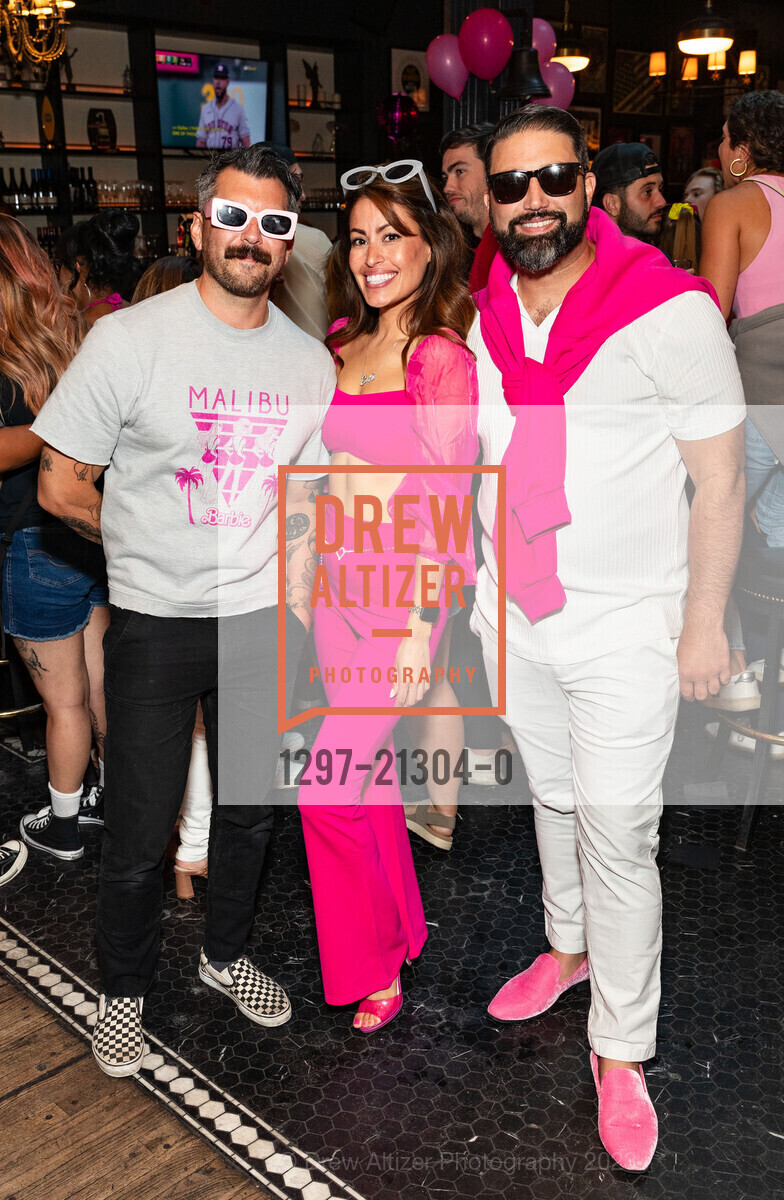 Cara Cavaggion, Billy Anderson, Crawl SF hosts Barbie Crawl, Del Mar. Del Mar, July 22nd, 2023, Photo #1297-21304-0 Cara Cavaggion, Billy Anderson, Photo #1297-21304-0