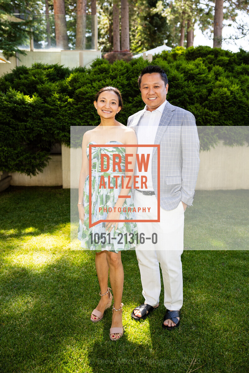 Danielle Garcia, Roy Ng, League to Save Lake Tahoe x ODLR Fashion Show, Lake Tahoe @ Private Residence, 1047 Lakeshore Blvd., Incline Village, NV 89451 US. Lake Tahoe @ Private Residence, 1047 Lakeshore Blvd., Incline Village, NV 89451 US, August 5th, 2023, Photo #1051-21316-0 Danielle Garcia, Roy Ng, Photo #1051-21316-0