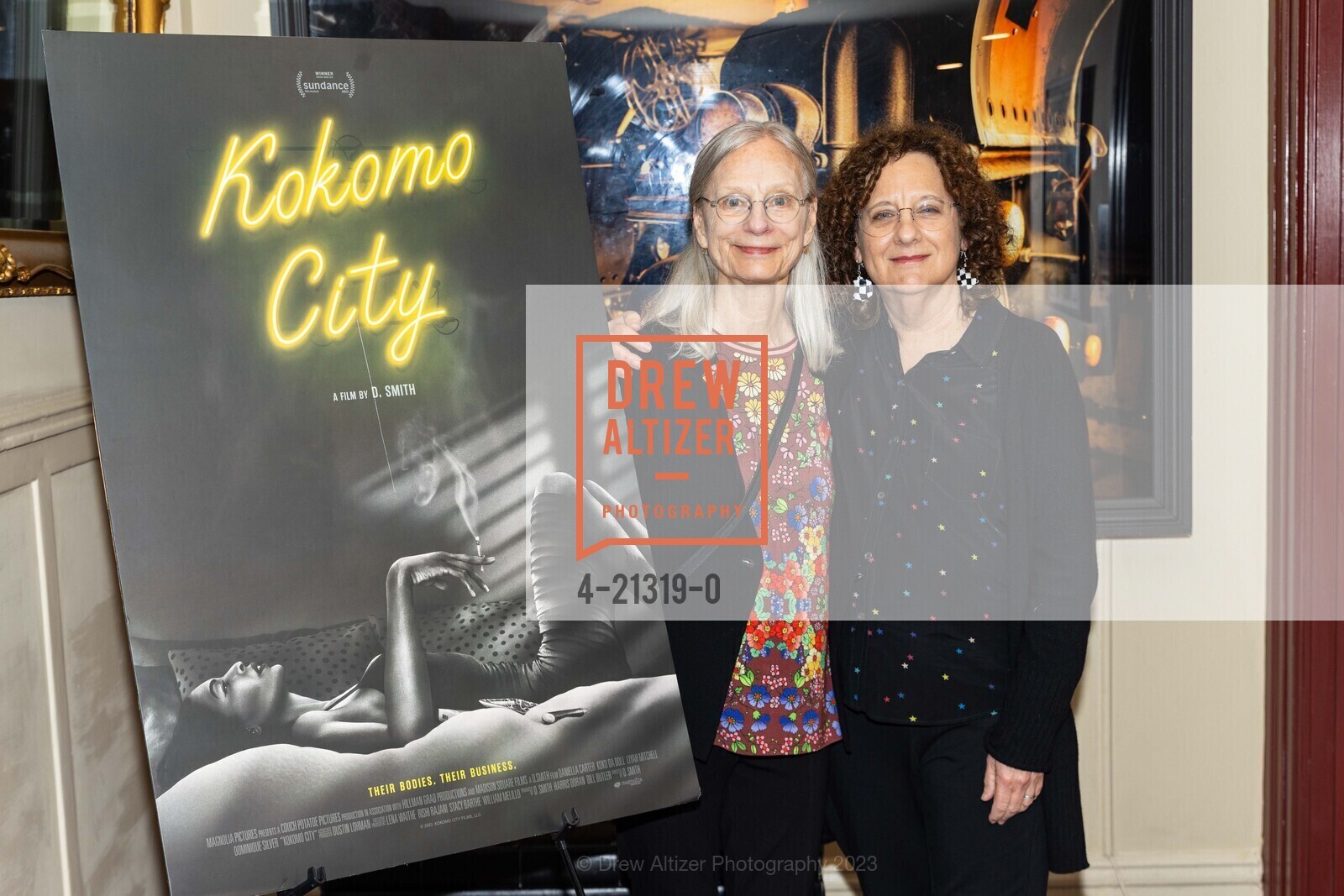 Sharon Tannenbaum, Patricia Person, KOKOMO CITY Screening at The Roxie SF, Roxie Theater @ 3117 16th St, SF, CA 94103 US. Roxie Theater @ 3117 16th St, SF, CA 94103 US, August 4th, 2023, Photo #4-21319-0 Sharon Tannenbaum, Patricia Person, Photo #4-21319-0