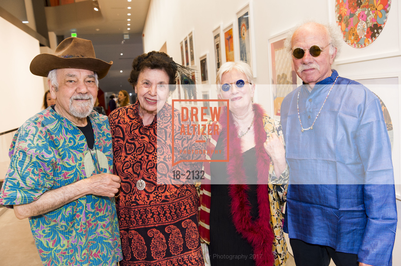 Narsai David, Venus David, Ruth Reynolds, James Reynolds, BAMPFA Share the Love Gala 2017, BAMPFA. 2155 Center St, May 2nd, 2017, Photo #18-2132 Narsai David, Venus David, Ruth Reynolds, James Reynolds, Photo #18-2132