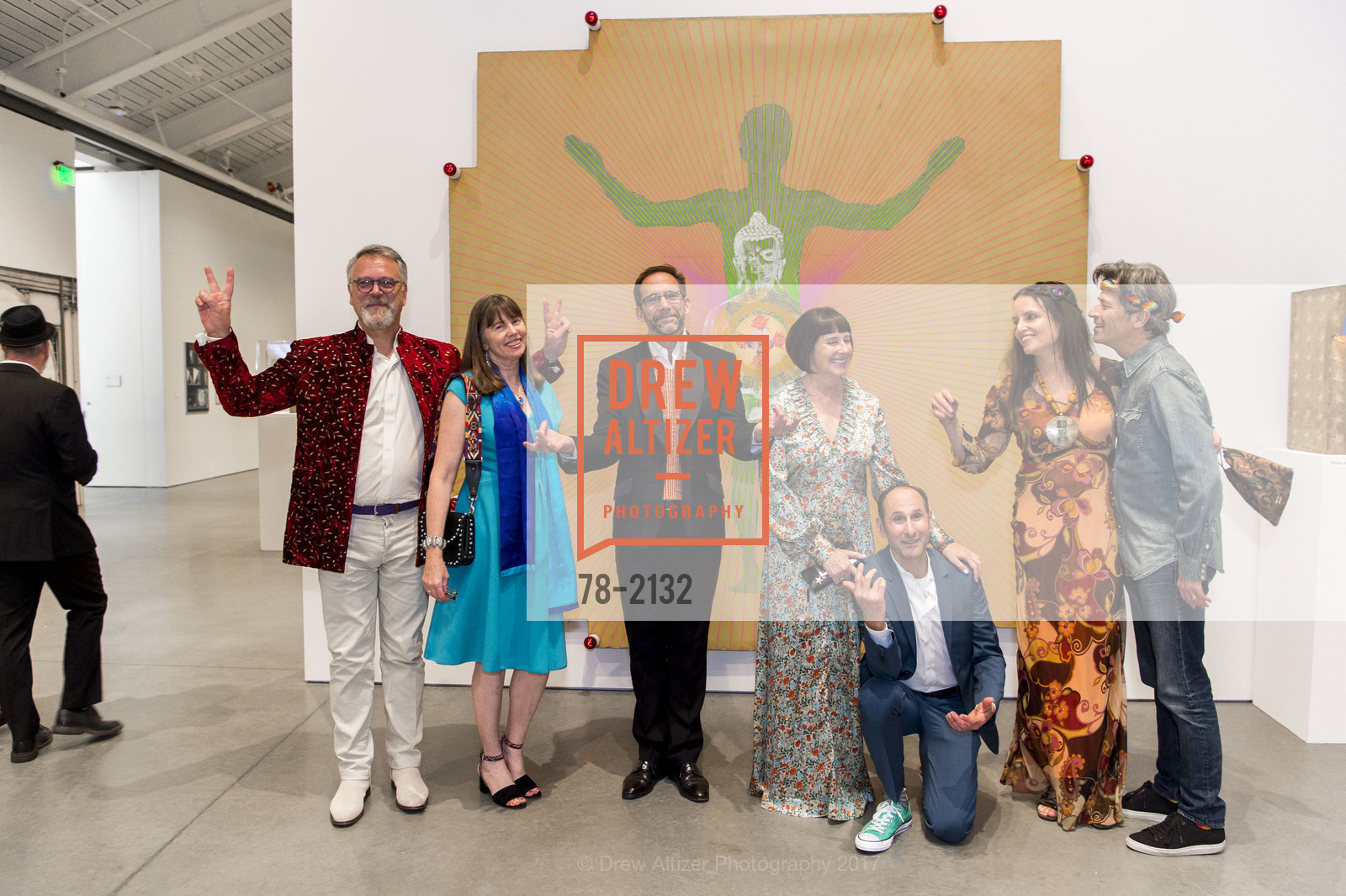 Nion McEvoy, Leslie Berriman, Larry Rinder, Carla Emil, Rich Silverstein, Carla Crane, David Crane, BAMPFA Share the Love Gala 2017, BAMPFA. 2155 Center St, May 2nd, 2017, Photo #78-2132 Nion McEvoy, Leslie Berriman, Larry Rinder, Carla Emil, Rich Silverstein, Carla Crane, David Crane, Photo #78-2132