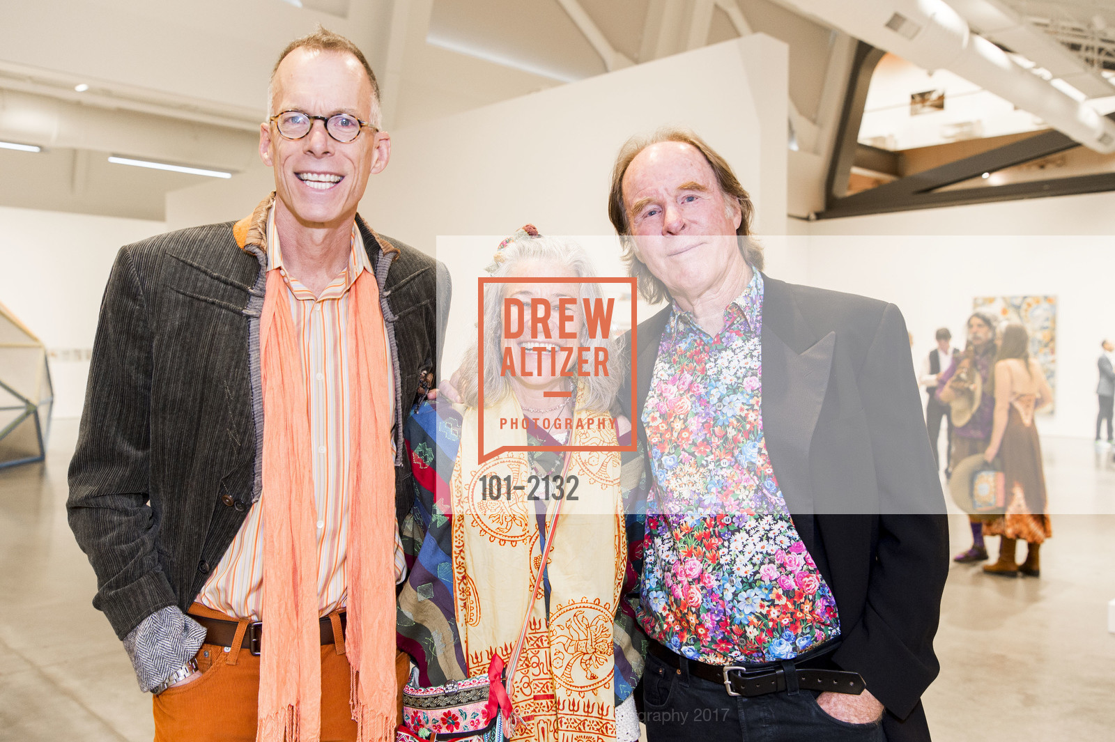 John Caner, Mimi Buckley, Peter Buckley, BAMPFA Share the Love Gala 2017, BAMPFA. 2155 Center St, May 2nd, 2017, Photo #101-2132 John Caner, Mimi Buckley, Peter Buckley, Photo #101-2132