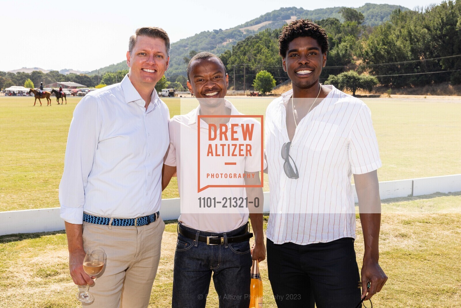 Adam Mischlich, Darien Carter, Rodney Jackson, Oyster Cup Polo Tournament 2023, Cerro Pampa Polo Club @ 1295 San Antonio Rd, Petaluma, CA 94952 US. Cerro Pampa Polo Club @ 1295 San Antonio Rd, Petaluma, CA 94952 US, August 5th, 2023, Photo #1101-21321-0 Adam Mischlich, Darien Carter, Rodney Jackson, Photo #1101-21321-0