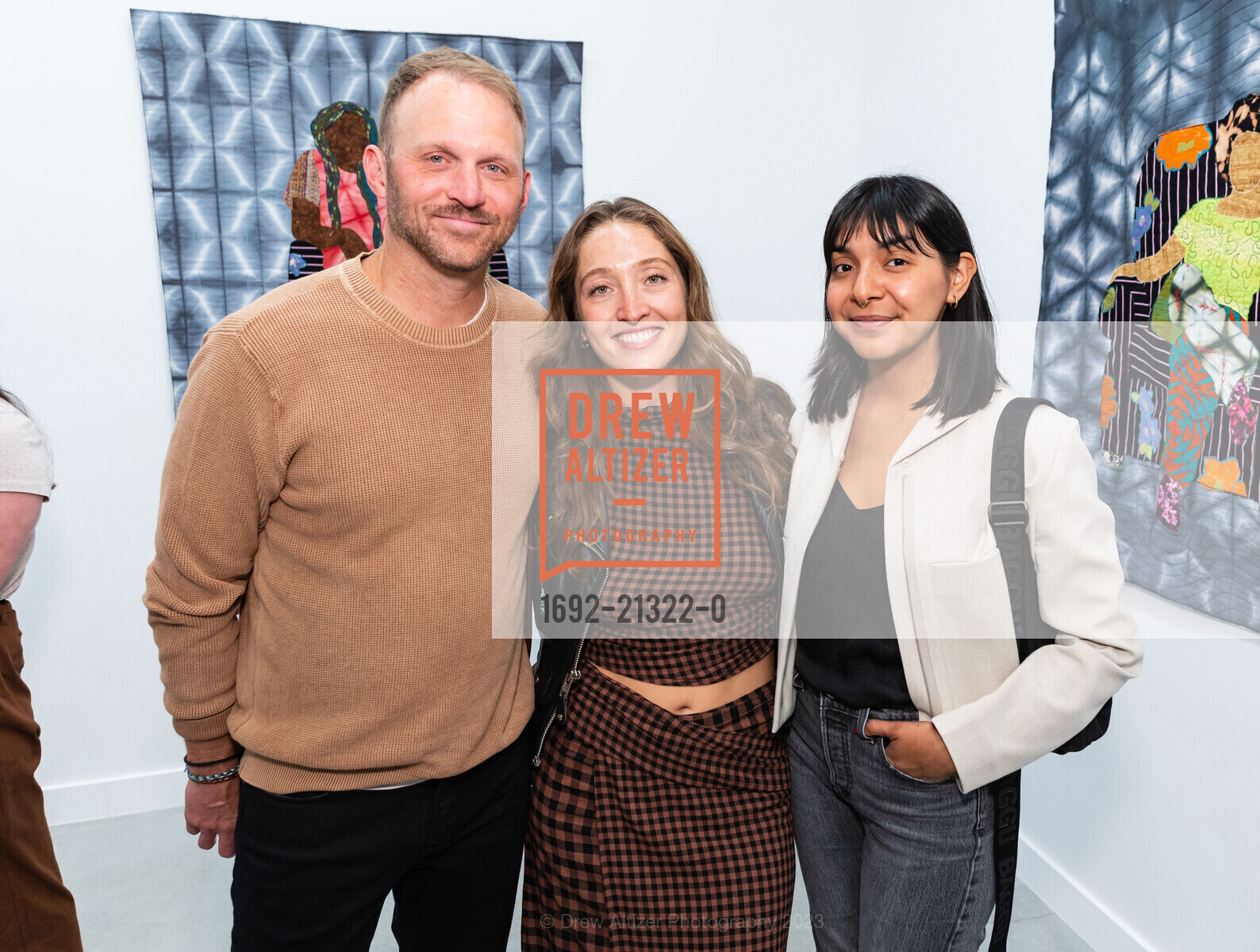 Chris Roman, Maggie Giuffrida, Gracia Baragan, I AM EVERYDAY PEOPLE" Adana Tillman at Jonathan Carver Moore, Jonathan Carver Moore @ 966 Market St, SF, CA 94102 US. Jonathan Carver Moore @ 966 Market St, SF, CA 94102 US, August 10th, 2023, Photo #1692-21322-0 Chris Roman, Maggie Giuffrida, Gracia Baragan, Photo #1692-21322-0