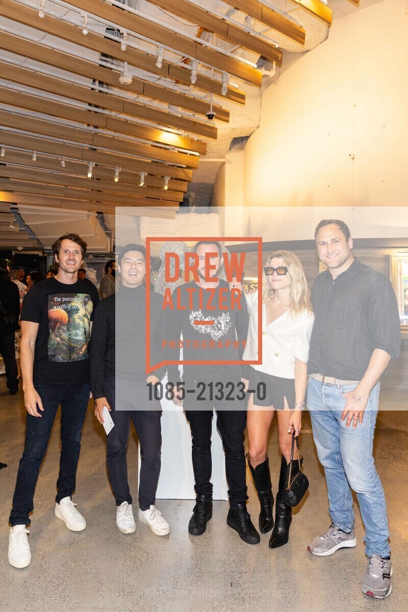 Blake Byers, Yushan Lin, Paul Vargas, Emily Hanks, Alex Marson, Misalignment Museum Fundraiser 2023, 1699 3rd St, SF, CA 94158 US. 1699 3rd St, SF, CA 94158 US, Photo #1085-21323-0 Blake Byers, Yushan Lin, Paul Vargas, Emily Hanks, Alex Marson, Photo #1085-21323-0