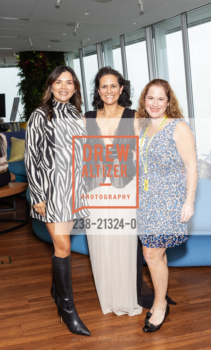 Christina Fernandez-Sanchez, Loruama Beltran, Stephanie Mandell, Education Trailblazers 2023 with the W. Ray Johnson Foundation, Salesforce Tower @ 415 Mission St, SF, CA 94105 US. Salesforce Tower @ 415 Mission St, SF, CA 94105 US, August 11th, 2023, Photo #238-21324-0 Christina Fernandez-Sanchez, Loruama Beltran, Stephanie Mandell, Photo #238-21324-0